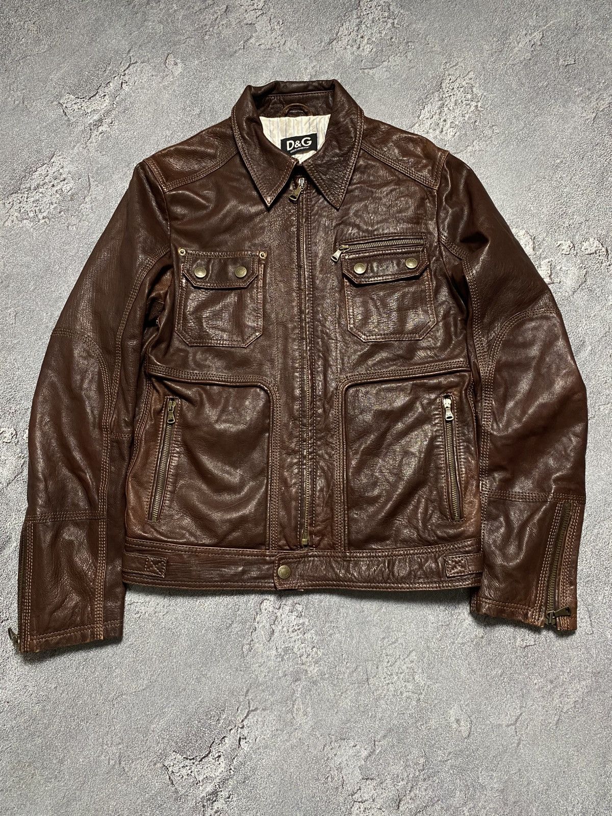 Dolce & Gabbana Dolce gabbana leather jacket mens Size US L / EU 52-54 / 3 - 2 Thumbnail