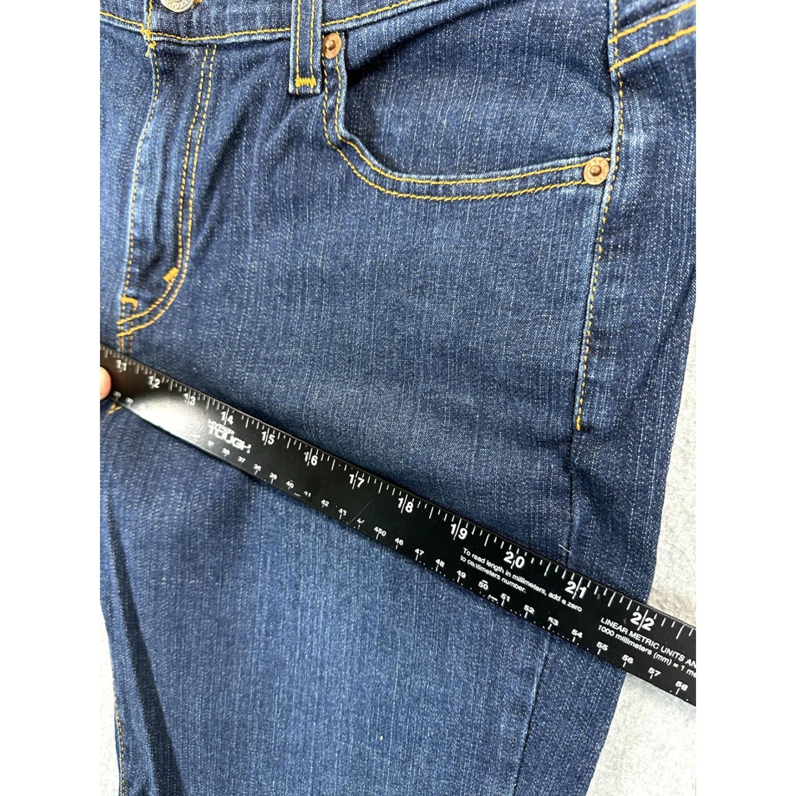 Levi's Levi's 515 Boot Cut Jeans Womens 12M Blue Dark Wash Mid Rise Stretch Denim Size 34" / US 12 / IT 48 - 5 Thumbnail