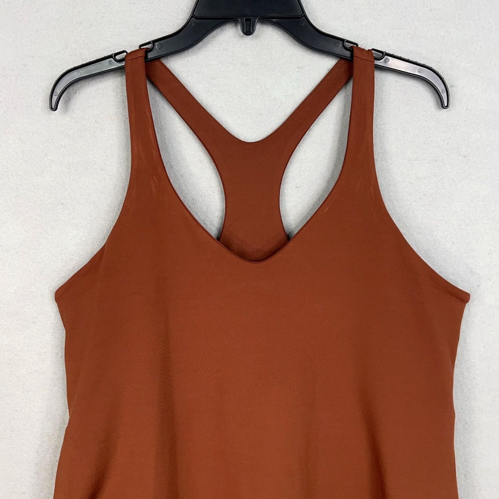 Girlfriend Collective Girlfriend Collective Dress Womens 4XL Rust Racerback Built In Shorts Pockets Sleeveless V-Neck Casual Sport Knit Jersey Polyester Spandex Size 40" / US 18 - 2 Thumbnail