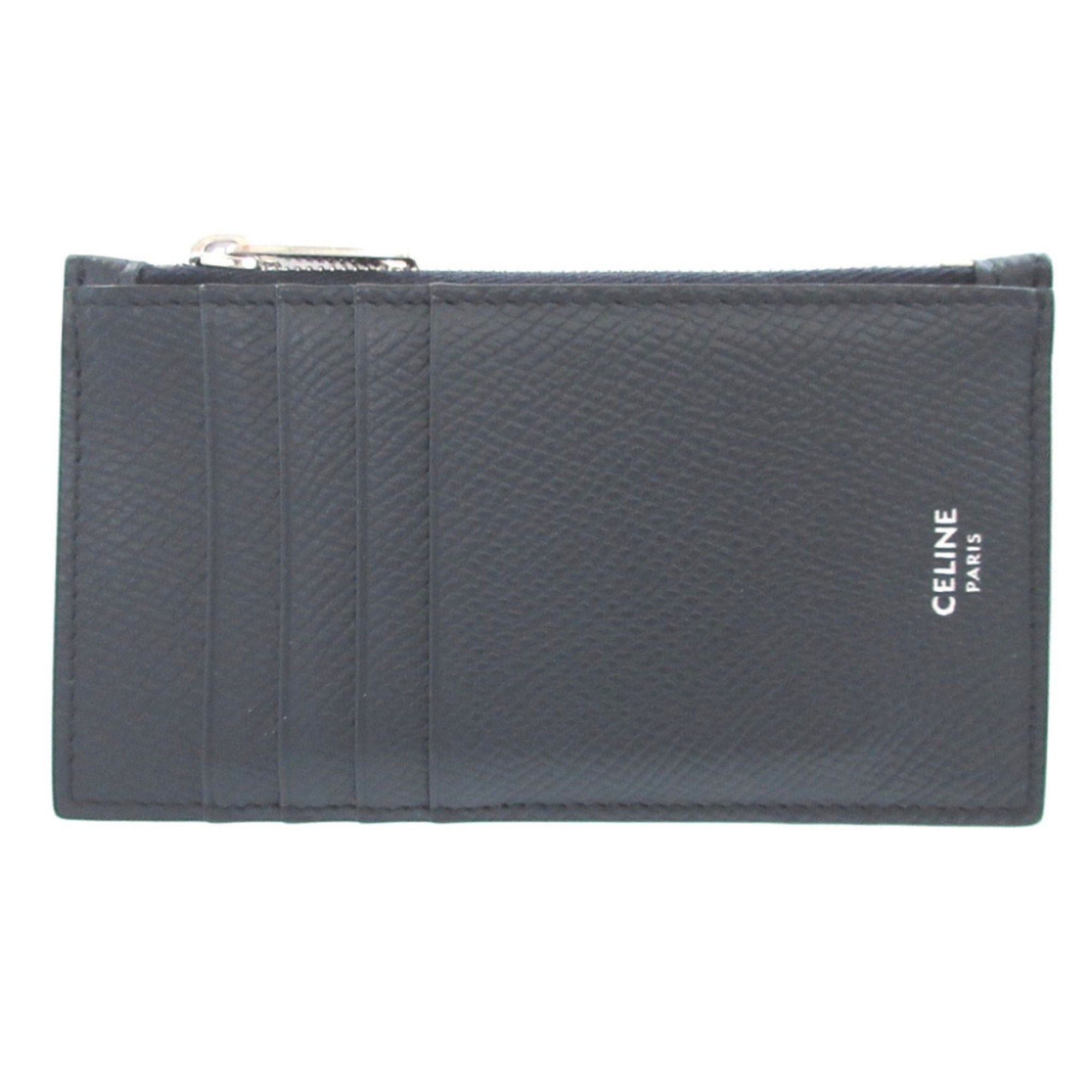 Celine Excellent condition Celine Compact Zip Card Holder, 2019 model, Leather, Navy, Fragment Case, 0410CELINE Size ONE SIZE - 1 Thumbnail
