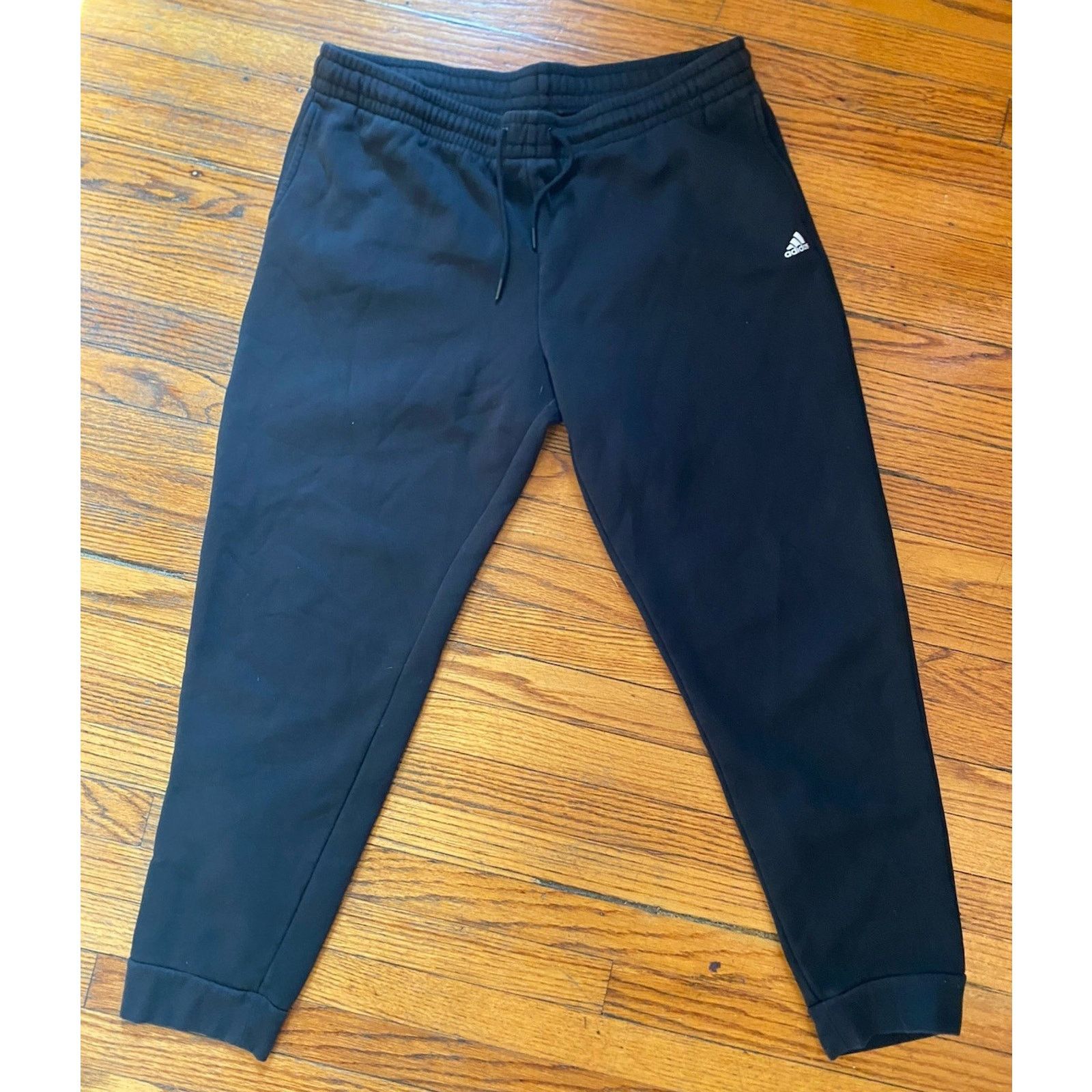 Adidas Adidas Joggers Sweatpants Men’s Women’s XL Black Pockets Size US 36 / EU 52 - 1 Thumbnail