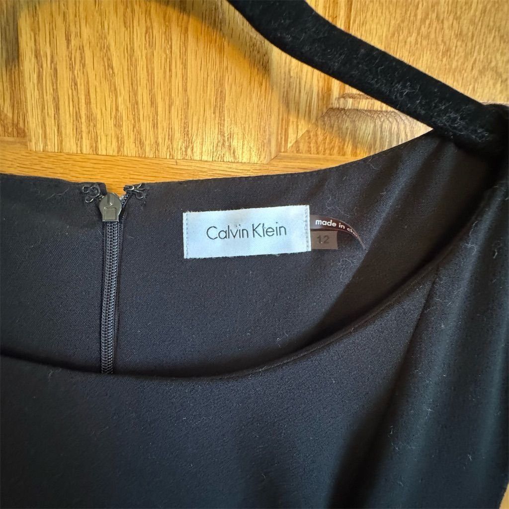 Calvin Klein Calvin Klein Women's Black Sleeveless Sheath Dress Size 12 Size XL / US 12-14 / IT 48-50 - 7 Thumbnail