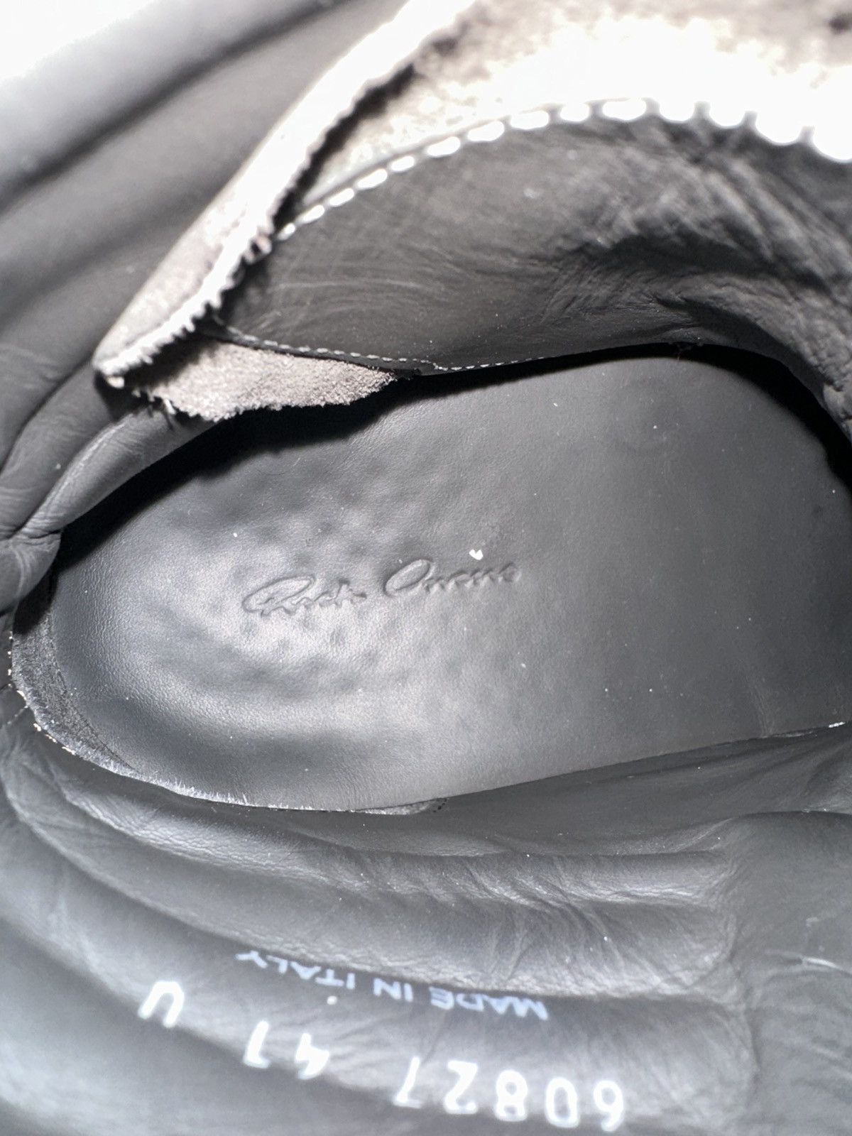Rick Owens Drkshdw Rick Owen's DRKSHDW Black Vintage High Top Sneakers Men's Size US 8 / EU 41 - 8 Thumbnail