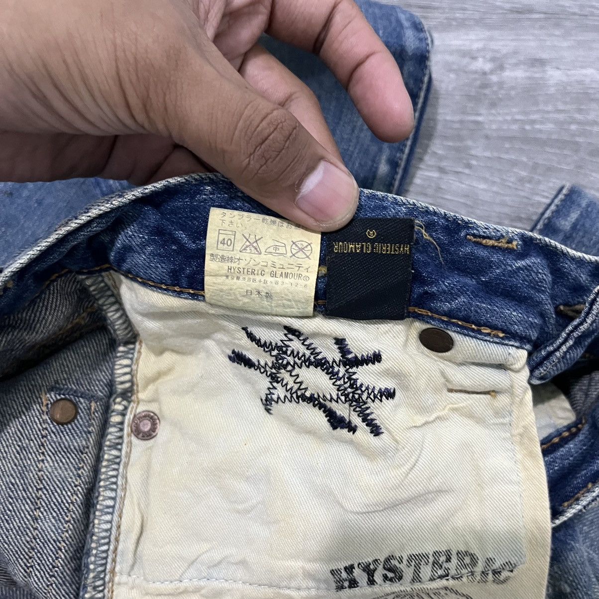 Hysteric Glamour × Japanese Brand Hysteric Glamour Fuck Bear Studded Denim pant Size US 27 - 18 Thumbnail