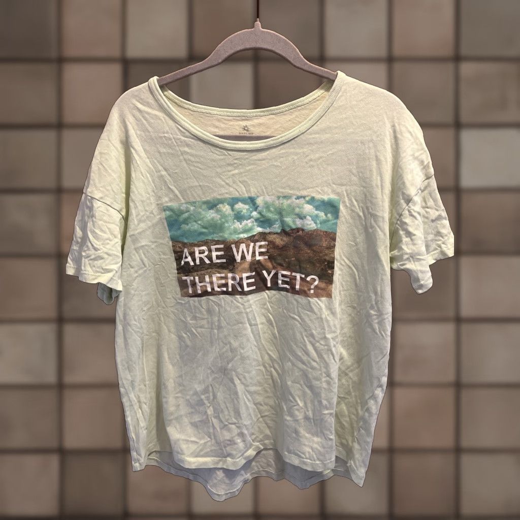 Vintage VINTAGE Aerie Women’s T-Shirt Adult Medium Green Screen Print Western US Travel Casual Size M / US 6-8 / IT 42-44 - 1 Thumbnail