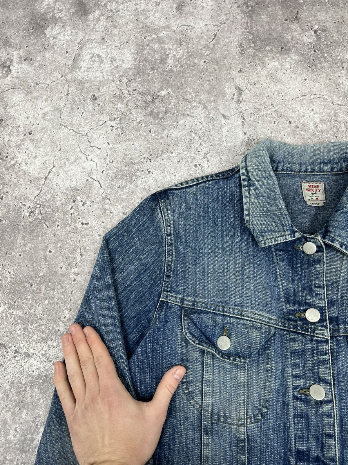 Miss Sixty Miss Sixty Women's Denim Jacket Blue Y2K Size L / US 10 / IT 46 - 5 Thumbnail