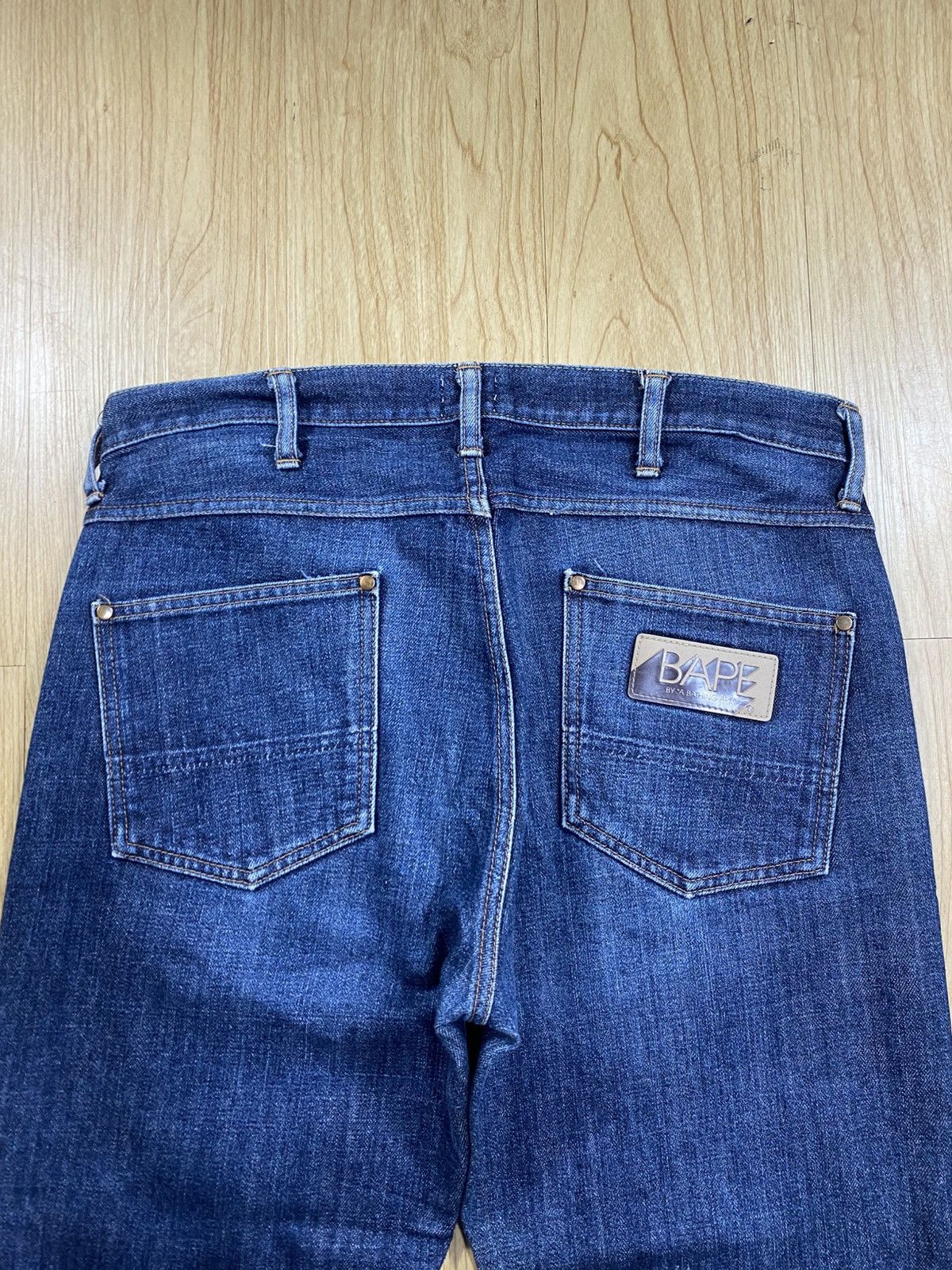 Bape Vintage A Bathing Ape Jeans Patch Logo Size US 33 - 2 Thumbnail