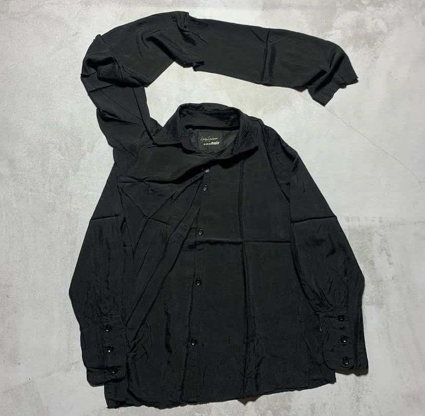 image of Yohji Yamamoto +Noir Shirt in Black, Men's (Size Small)