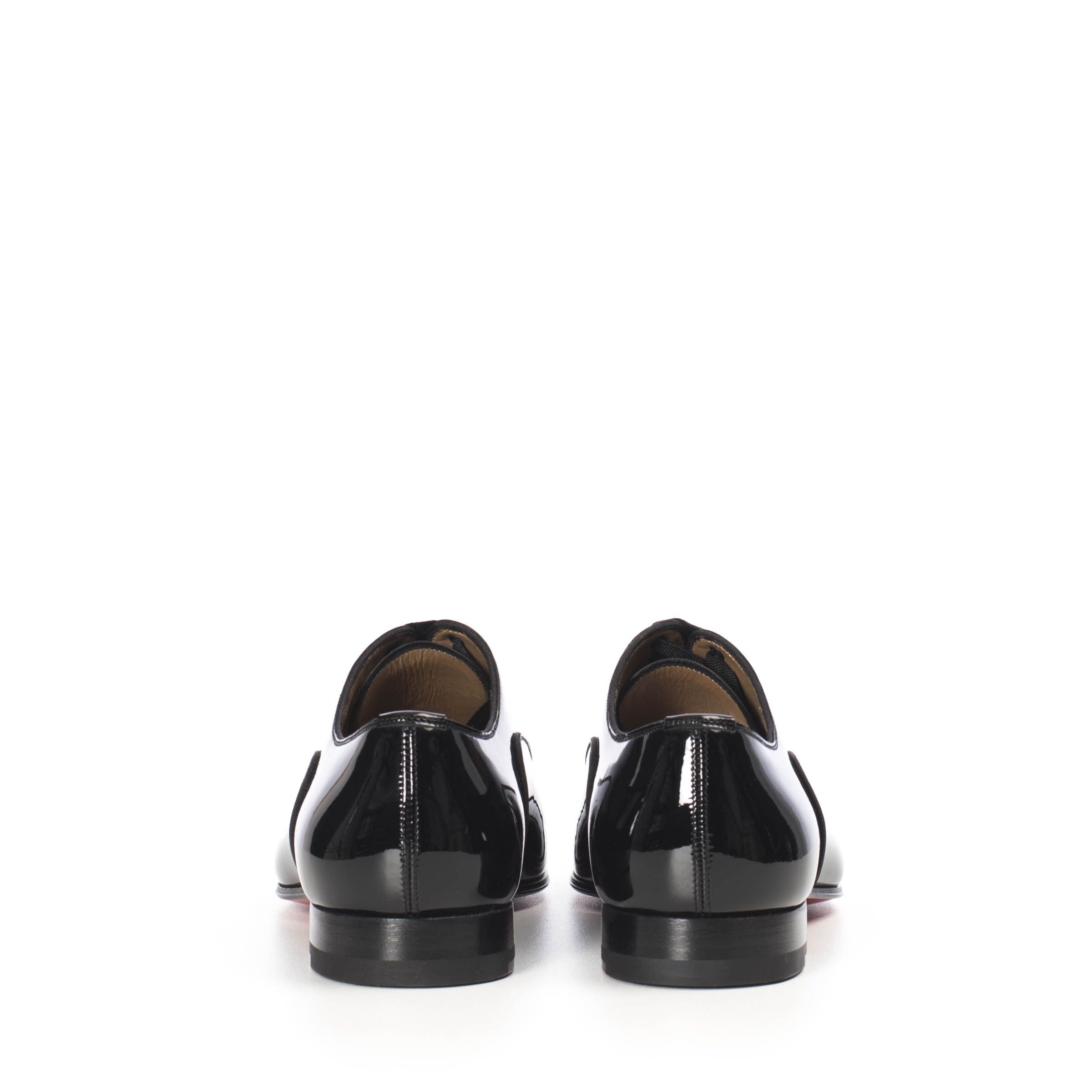 Christian Louboutin Black Patent Leather Greggo Oxford Shoes Size 40 Size US 7 / EU 40 - 6 Thumbnail