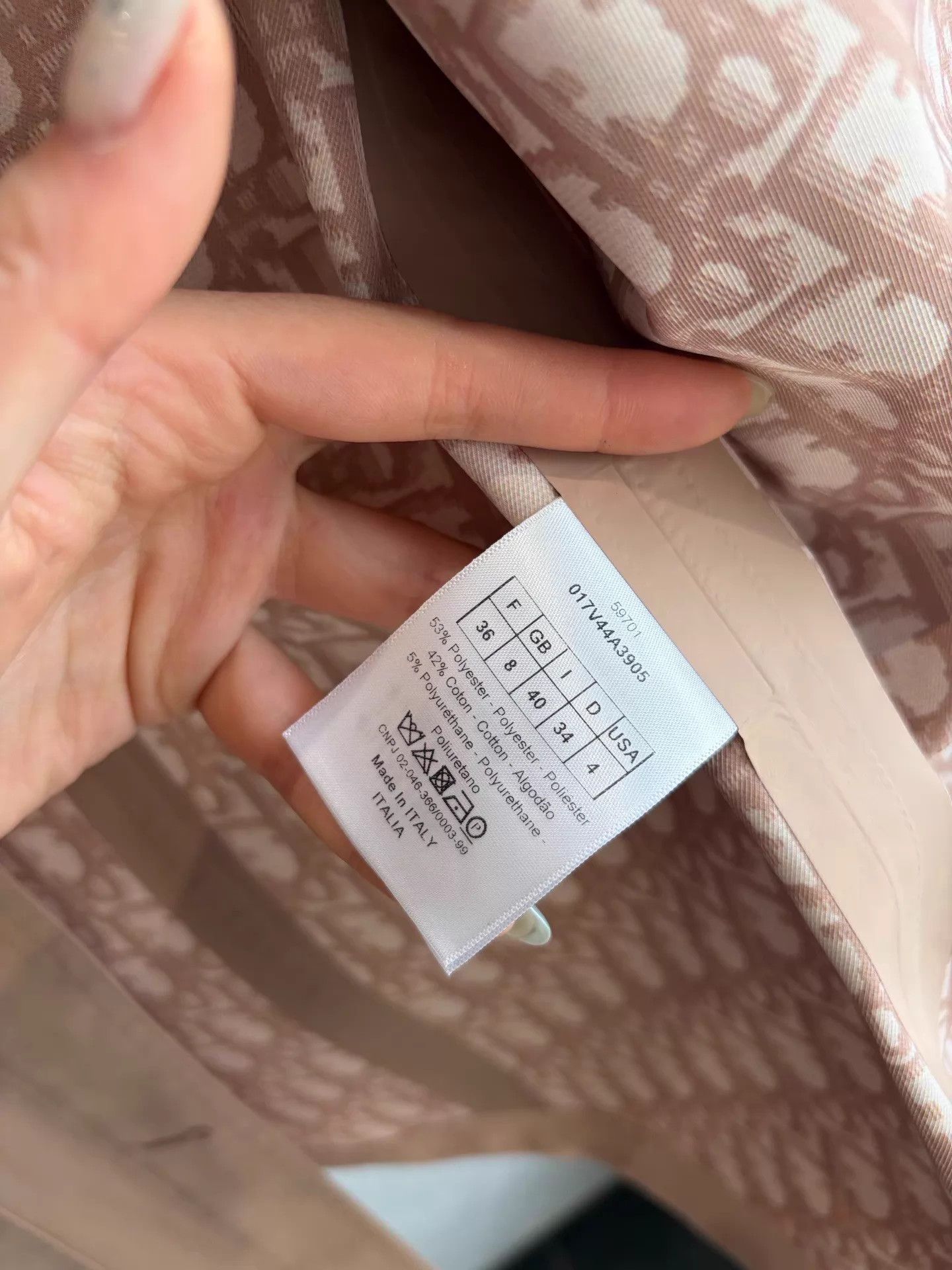 Dior Dior Vintage Monogram Jacket Nude Pink Lining 36 Size XS / US 0-2 / IT 36-38 - 4 Thumbnail