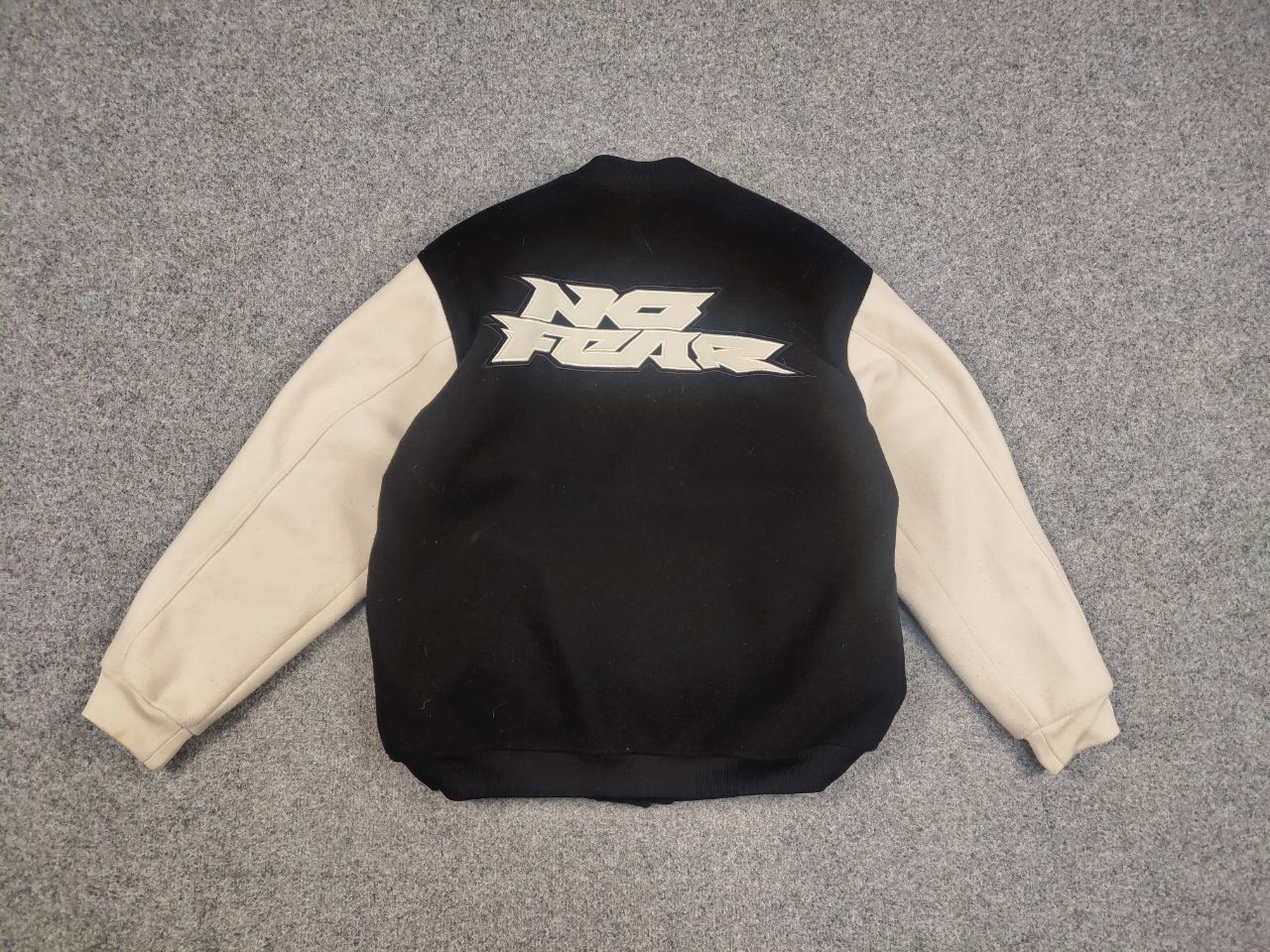 No Fear No Fear Black Varsity Bomber Jacket Vintage Y2K Style Size US S / EU 44-46 / 1 - 5 Thumbnail