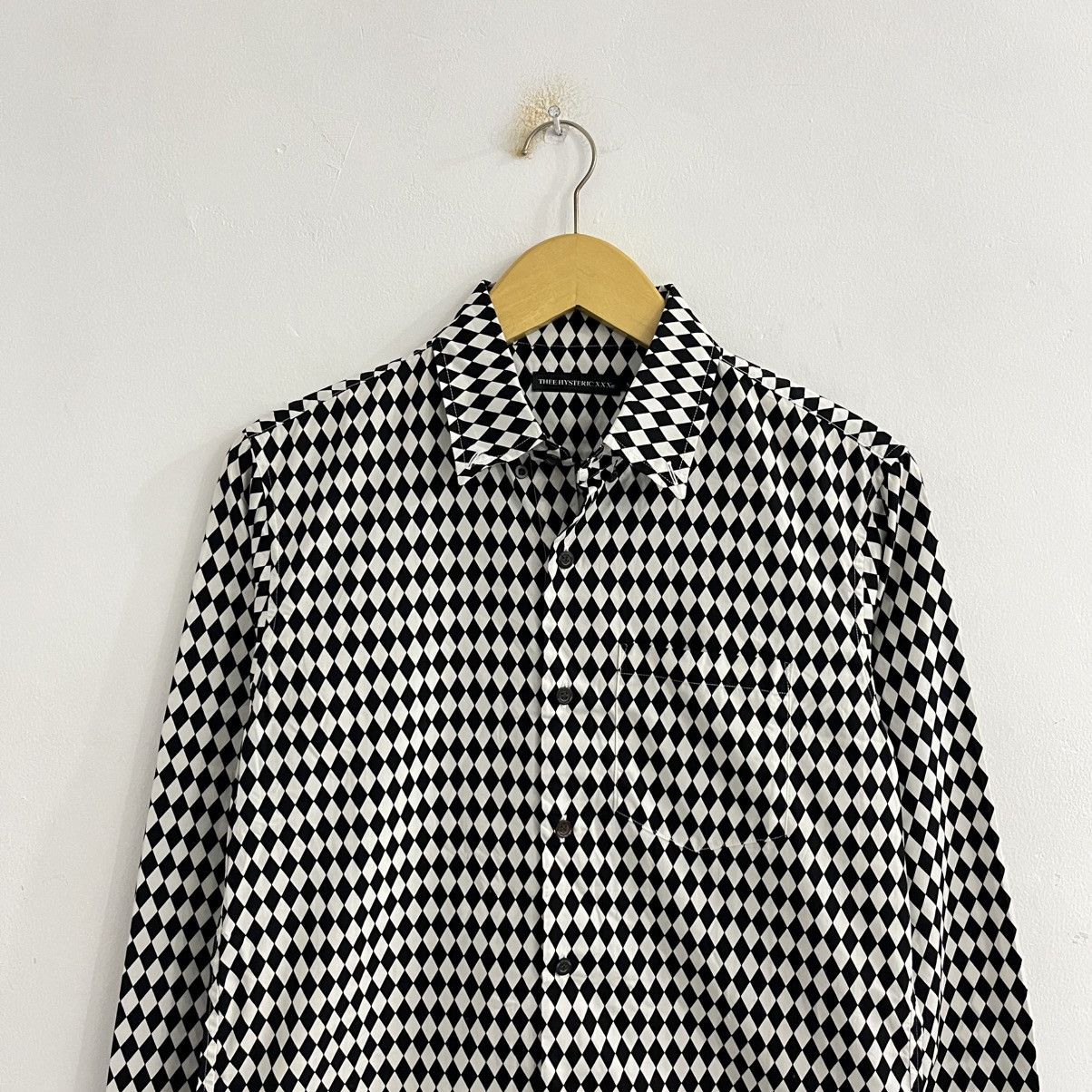 Hysteric Glamour Hysteric Glamour Diamond Checkerboard Button Up Shirt Size US S / EU 44-46 / 1 - 4 Thumbnail