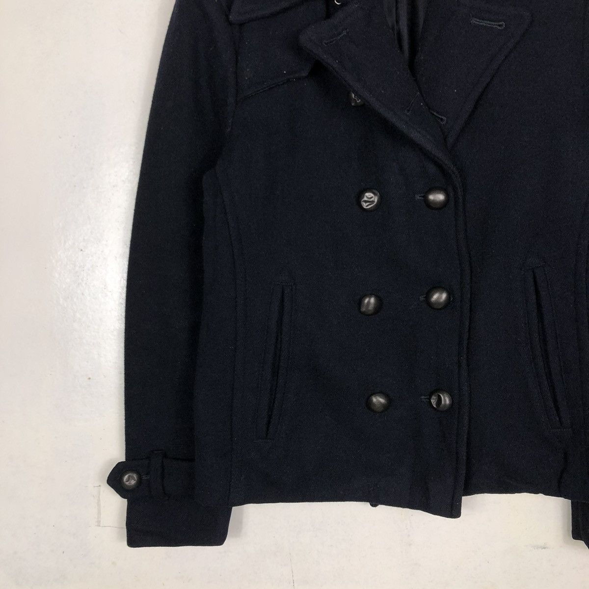 Hysteric Glamour 📌CROPPED WOOL BIKER JACKET BOYCOTT DOUBLE COLLAR Size US M / EU 48-50 / 2 - 5 Thumbnail