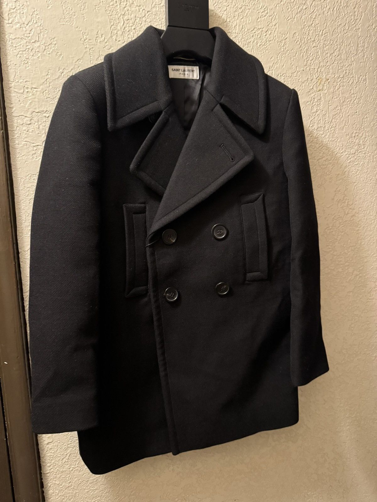Saint Laurent Paris Saint Laurent Double Breasted Peacoat in Heavy Wool Peacoat Size XS / US 0-2 / IT 36-38 - 4 Thumbnail