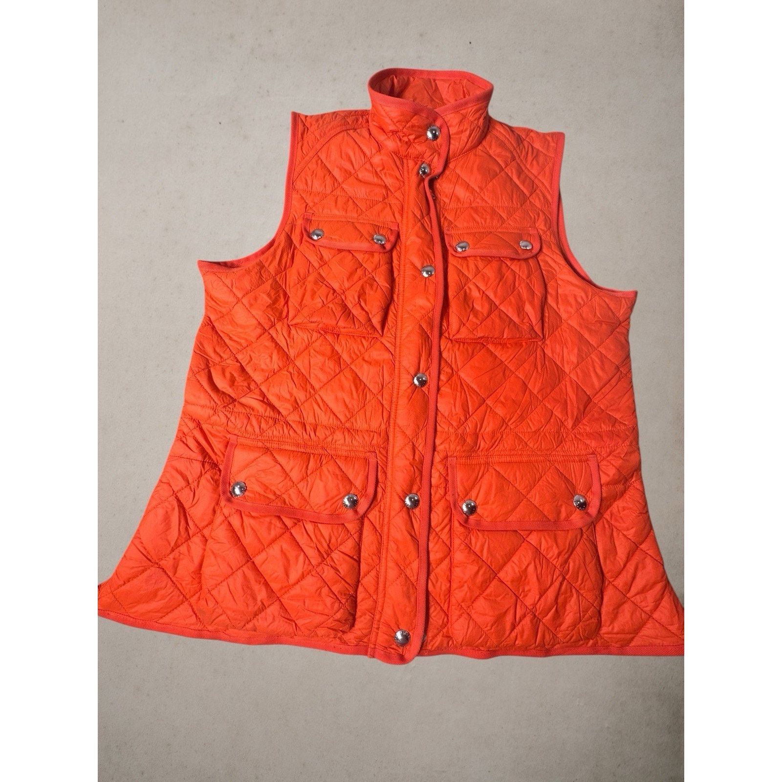 Lauren Ralph Lauren Lauren Ralph Lauren Quilted Barn Vest Orange Women XL Puffer Size XL / US 12-14 / IT 48-50 - 1 Thumbnail