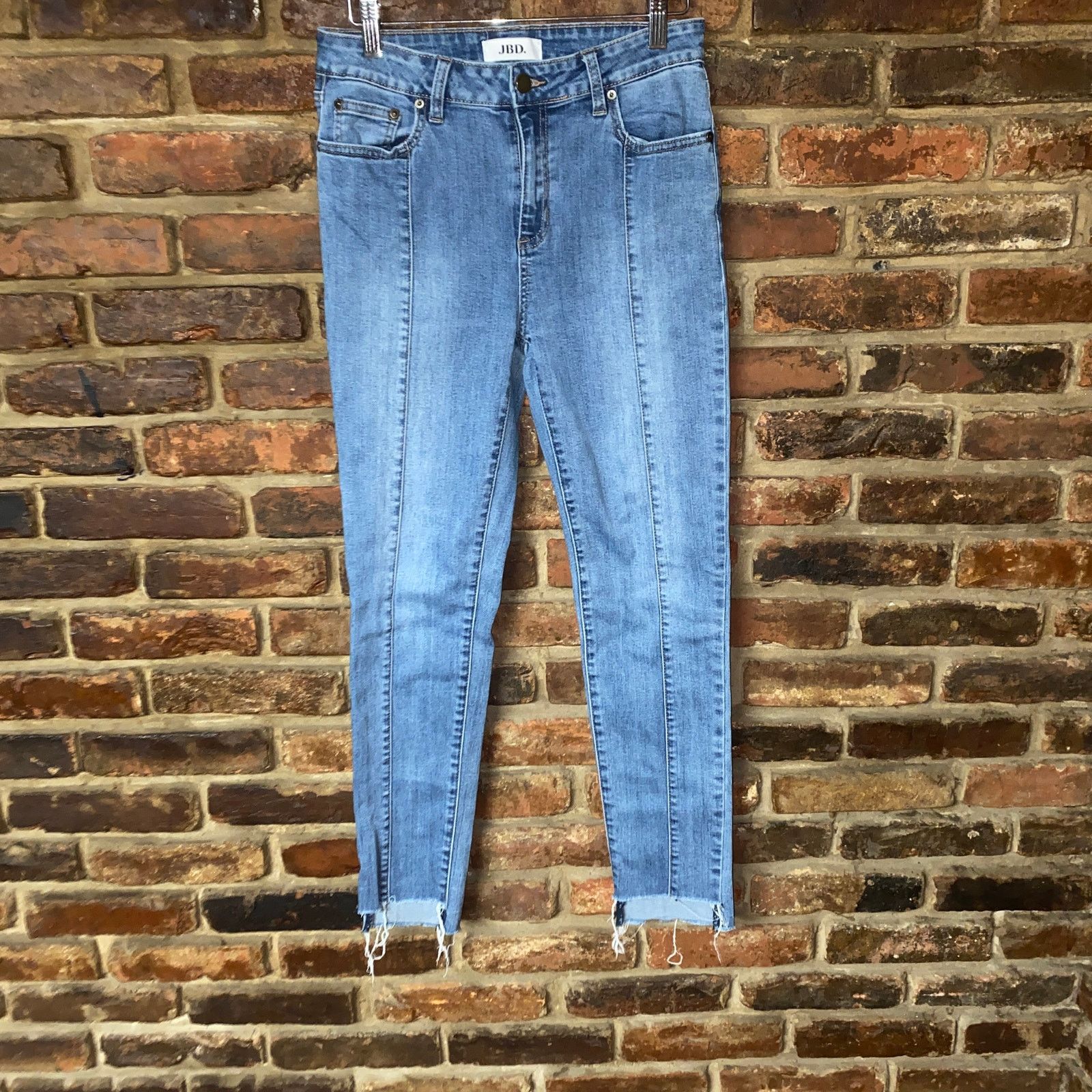 Other JBD Just Black Denim Light Wash Blue Skinny Raw Hem Jeans 27 Size 27" / US 4 / IT 40 - 1 Thumbnail