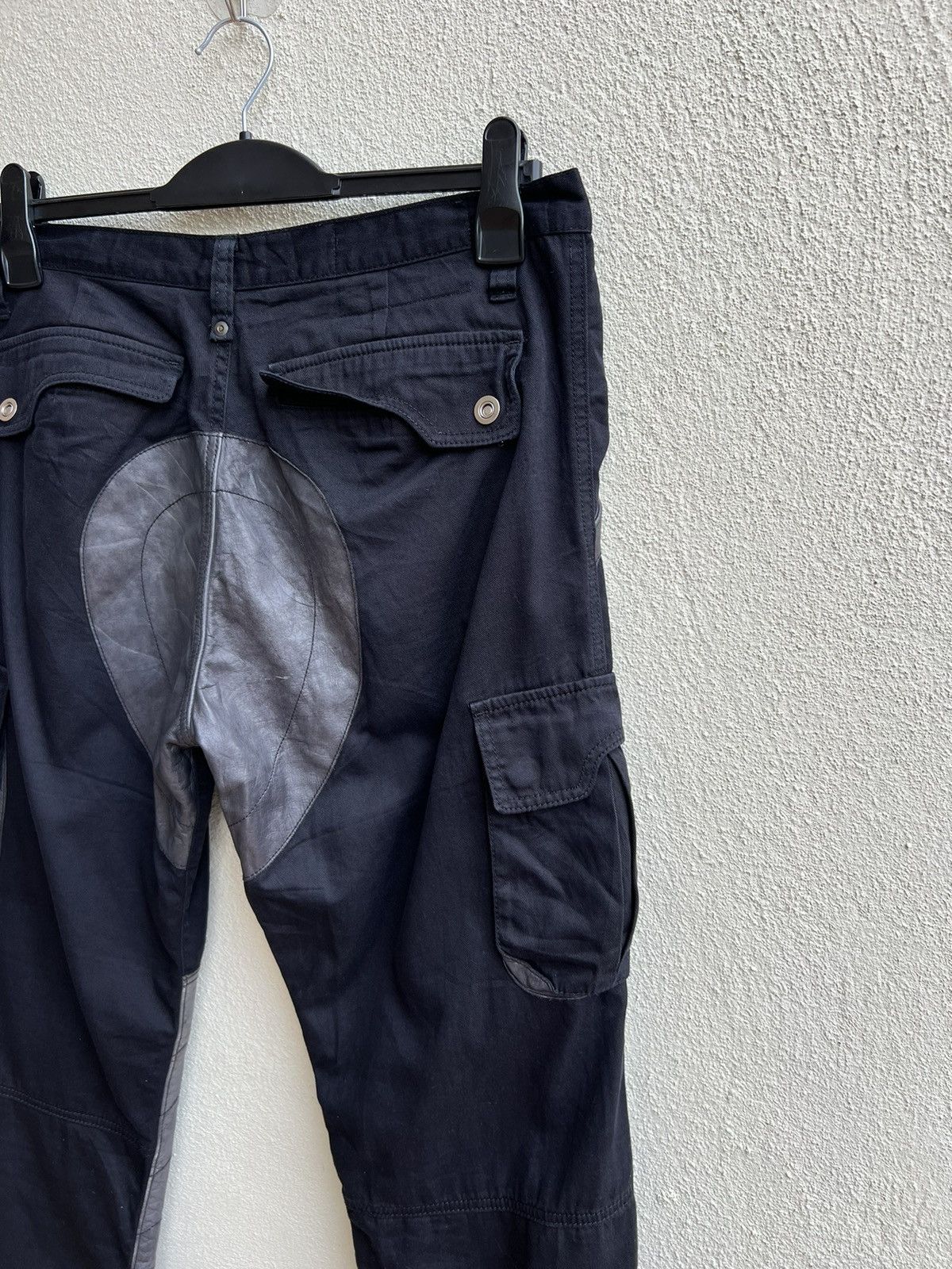 02DERIV. × Alfredo Bannister Alfredo Bannister X 02Deriv Hybrid Leather Cargo Trouser Size US 33 - 19 Thumbnail