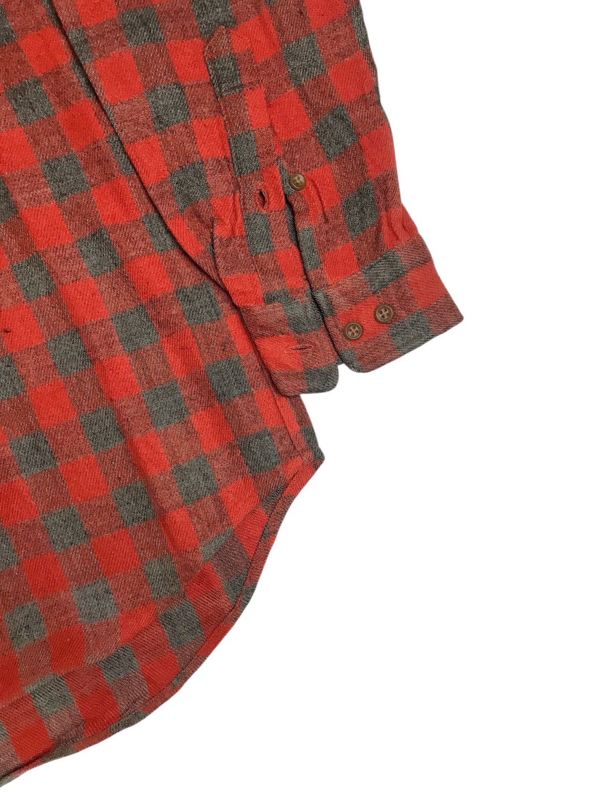 Japanese Brand × Uniqlo × Vintage Uniqlo Double Pocket Vintage Plaid Wool Flannel Size US XL / EU 56 / 4 - 4 Thumbnail