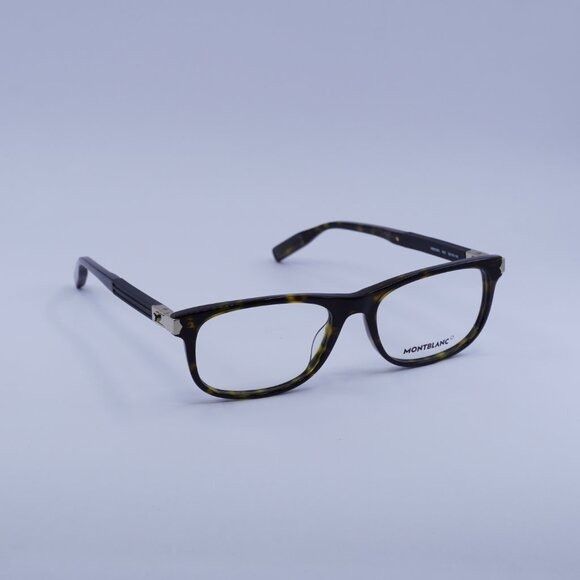 Montblanc Montblanc MB0036O 003 Eyeglasses Havana 54mm Rectangle Frame Size ONE SIZE - 4 Thumbnail