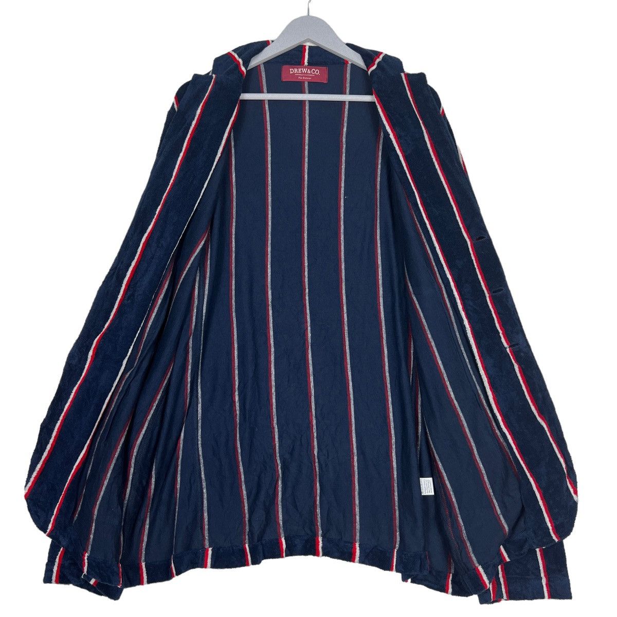 Other 🔥 DREW & CO ARTISAN STRIPE CARDIGAN BLAZER MADE IN ITALY Size US XXL / EU 58 / 5 - 11 Thumbnail
