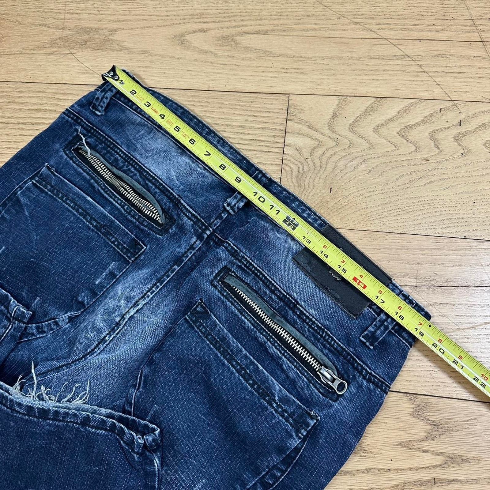 Vintage Vintage Y2K Flared Blue Skater Jeans Size US 38 / EU 54 - 6 Thumbnail