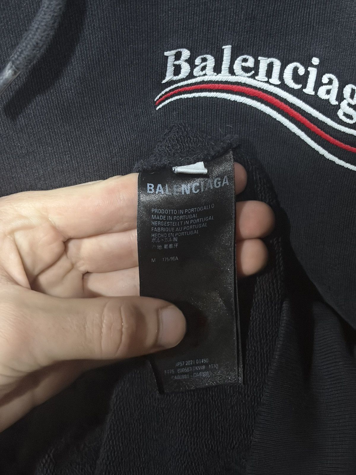 Balenciaga balenciaga campaign embroidered logo hoodie Size US L / EU 52-54 / 3 - 7 Thumbnail