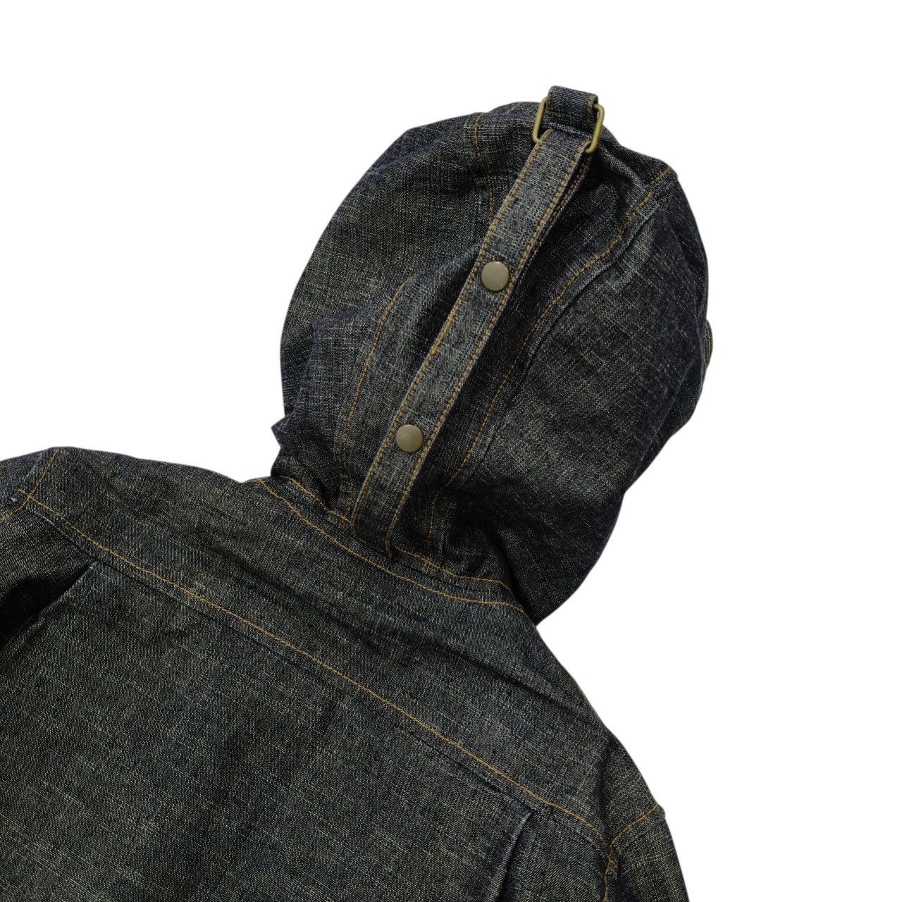 Japanese Brand Japanese Audrey and John Wad Heavy Denim Twill Jacket Hooded Size US M / EU 48-50 / 2 - 7 Thumbnail