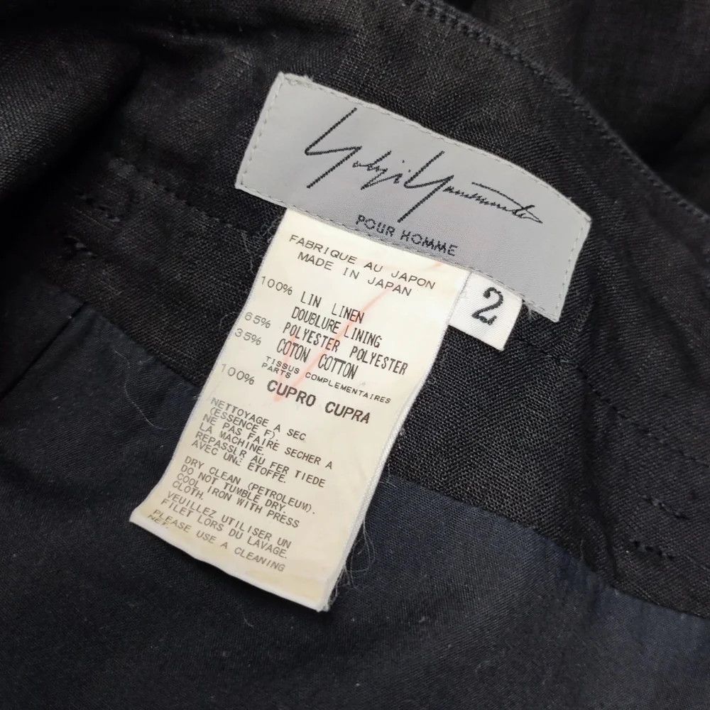 Yohji Yamamoto Yohji Yamamoto pour homme/ Linen/Sarouel Pants Size US 34 / EU 50 - 4 Thumbnail