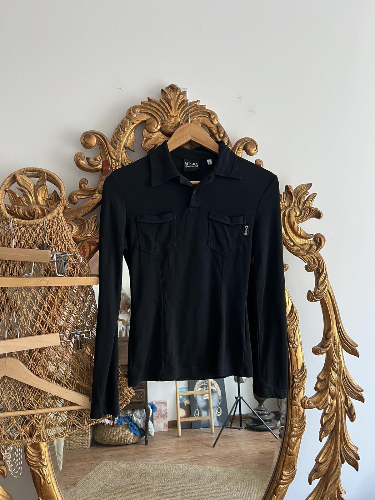 Versace Vintage Versace longsleeve avant-garde style Size US S / EU 44-46 / 1 - 1 Thumbnail