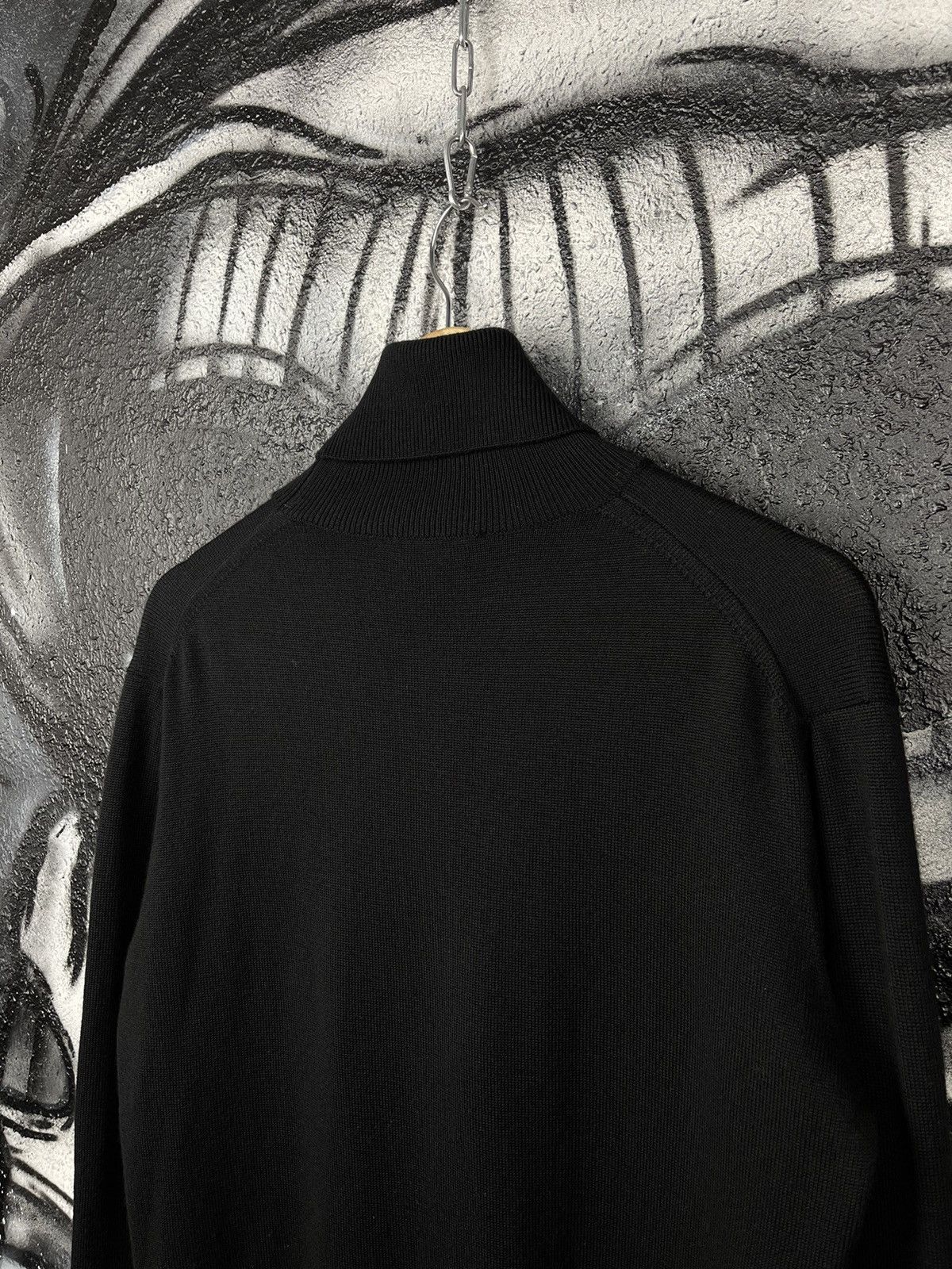 Kenzo Kenzo Black Turtleneck Sweater Embroidered Logo Men’s Size M Size US M / EU 48-50 / 2 - 5 Thumbnail