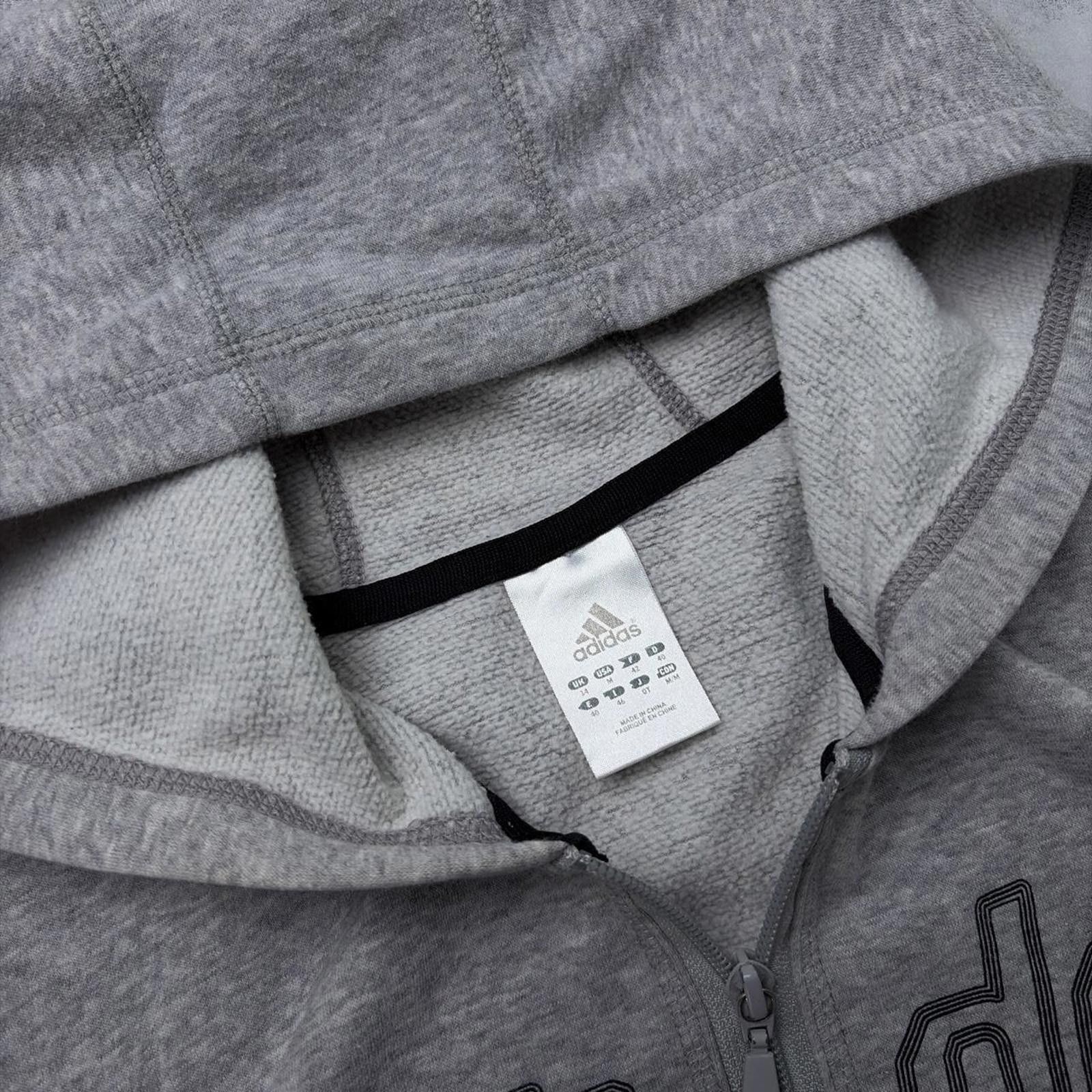 Adidas Y2K Grey Adidas Grunge Skater Zip Up Hoodie Size M / US 6-8 / IT 42-44 - 6 Thumbnail
