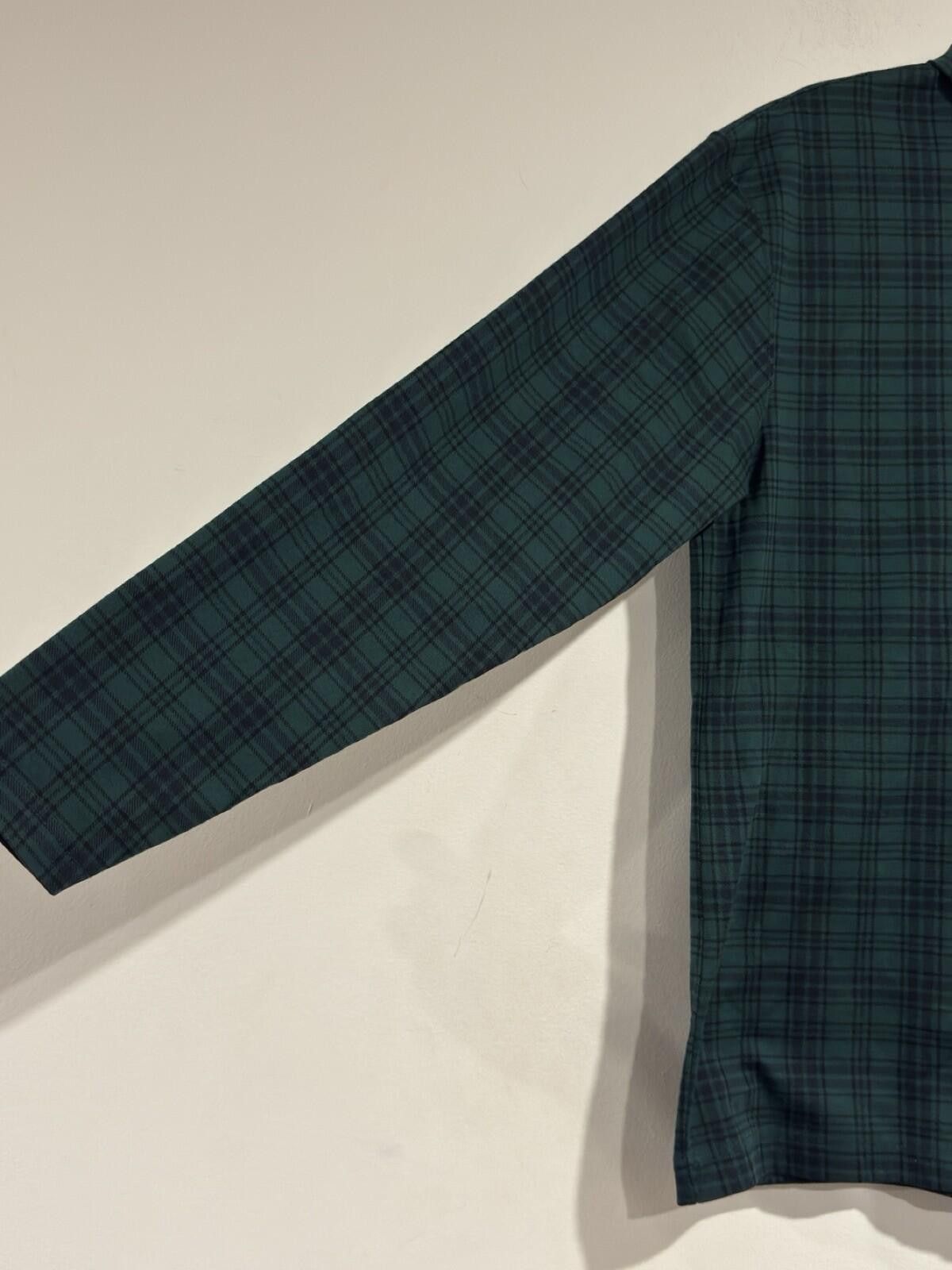 Lands' End Lands End Turtleneck Cotton Black Green Plaid shirt M(10-12) Size M / US 6-8 / IT 42-44 - 5 Thumbnail