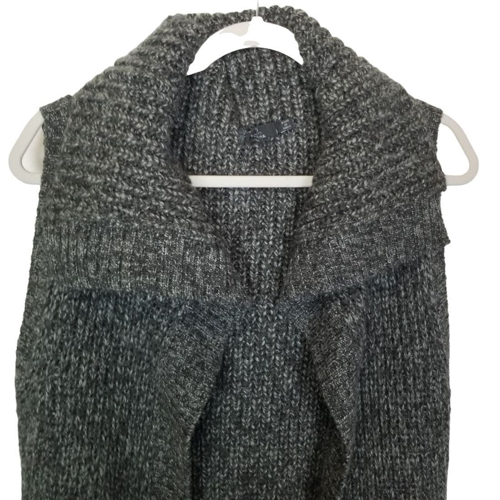 Prana Prana Womens Thalia Wool Sweater Vest Chunky Preppy Classic Size M / US 6-8 / IT 42-44 - 2 Thumbnail