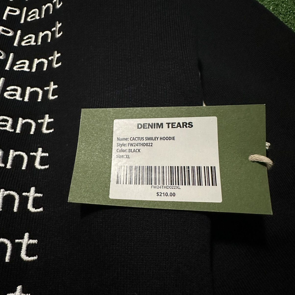 Cactus Plant Flea Market × DENIM TEARS Denim Tears Cactus Tears Hoodie Black Size US XL / EU 56 / 4 - 5 Thumbnail
