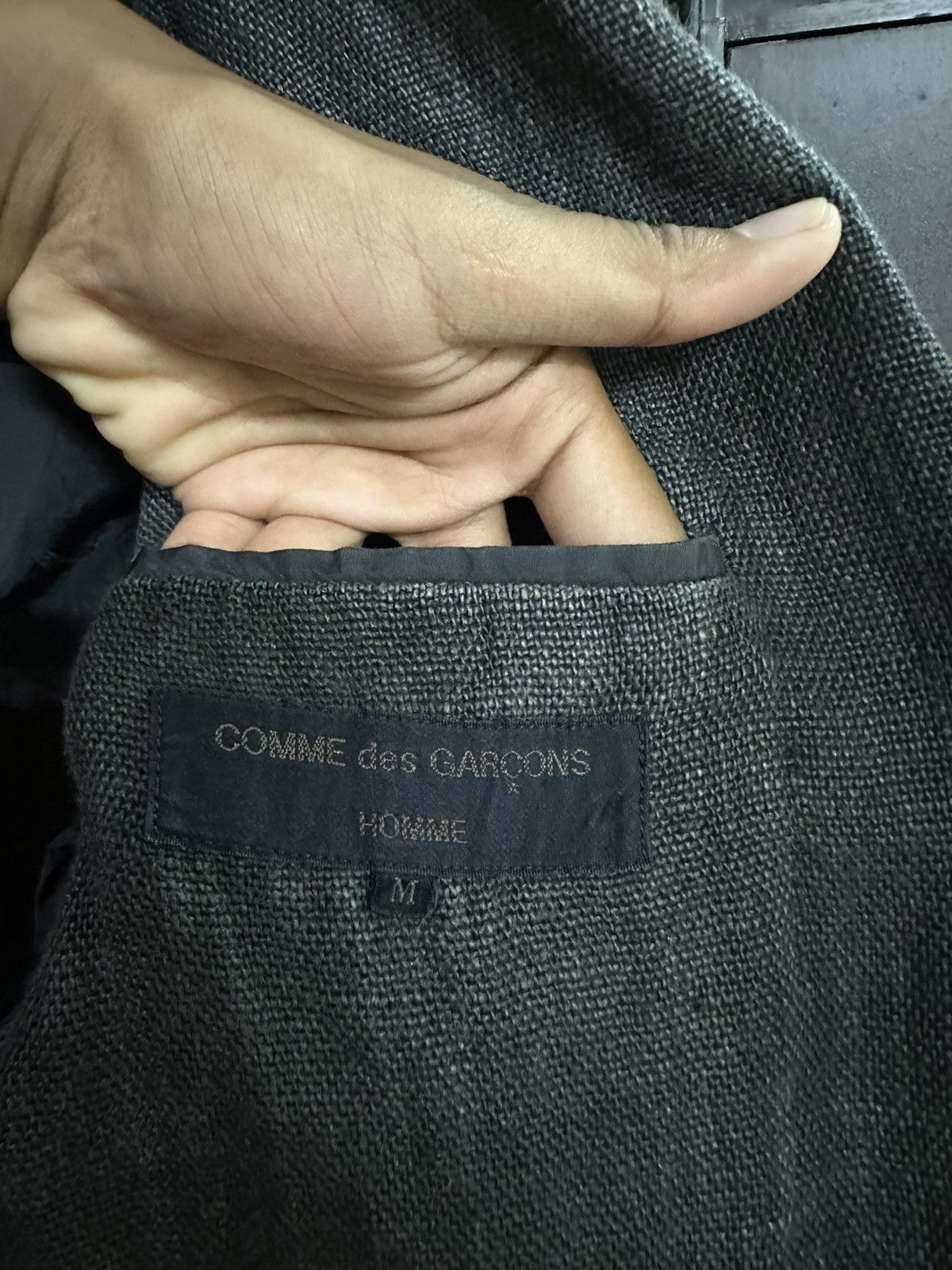 Comme des Garcons 👹Vintage Comme Des Garcons Linen Lined Jacket Size US L / EU 52-54 / 3 - 11 Thumbnail