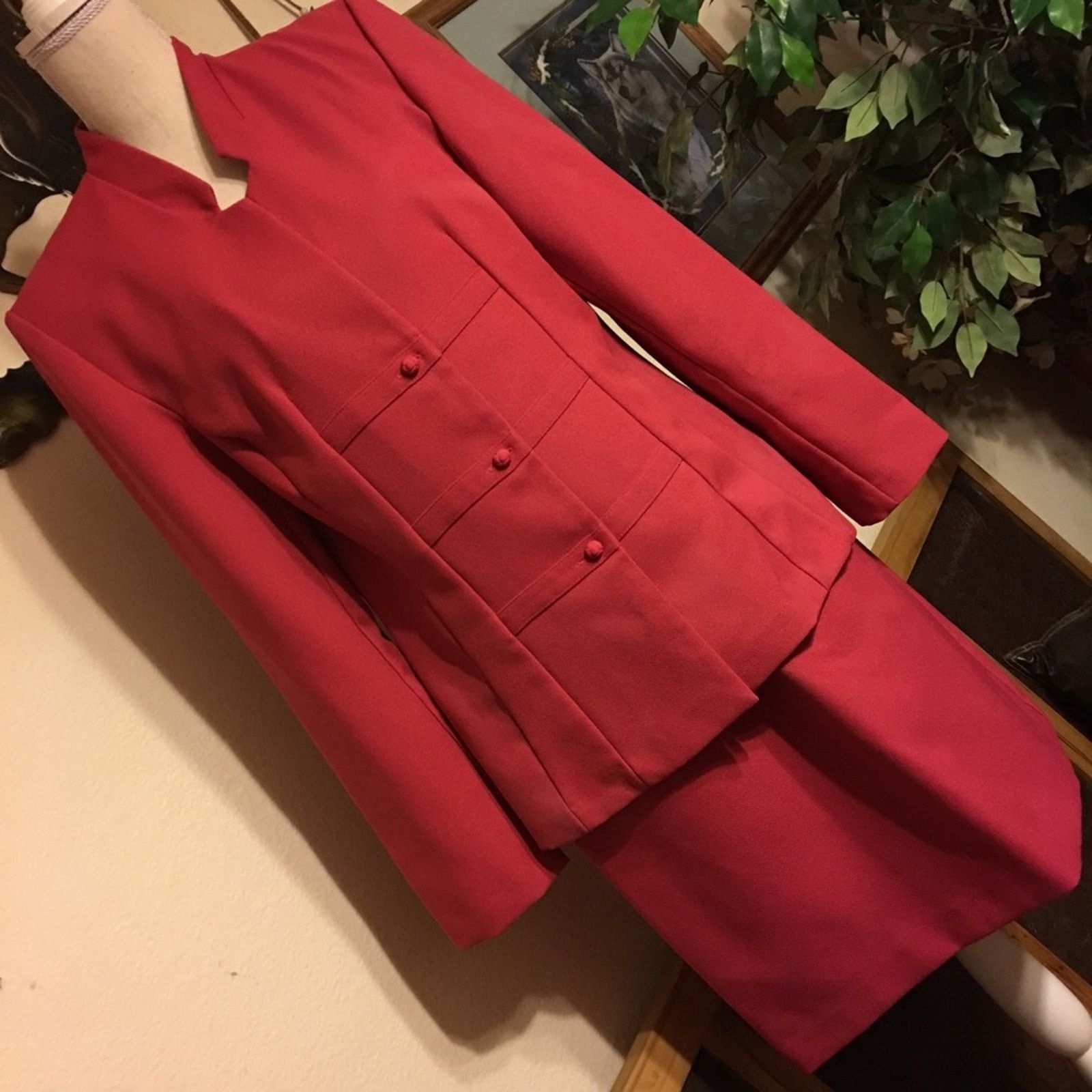 Vintage Tower Hill bright pink skirt set NWOT 12 Size XL / US 12-14 / IT 48-50 - 1 Thumbnail