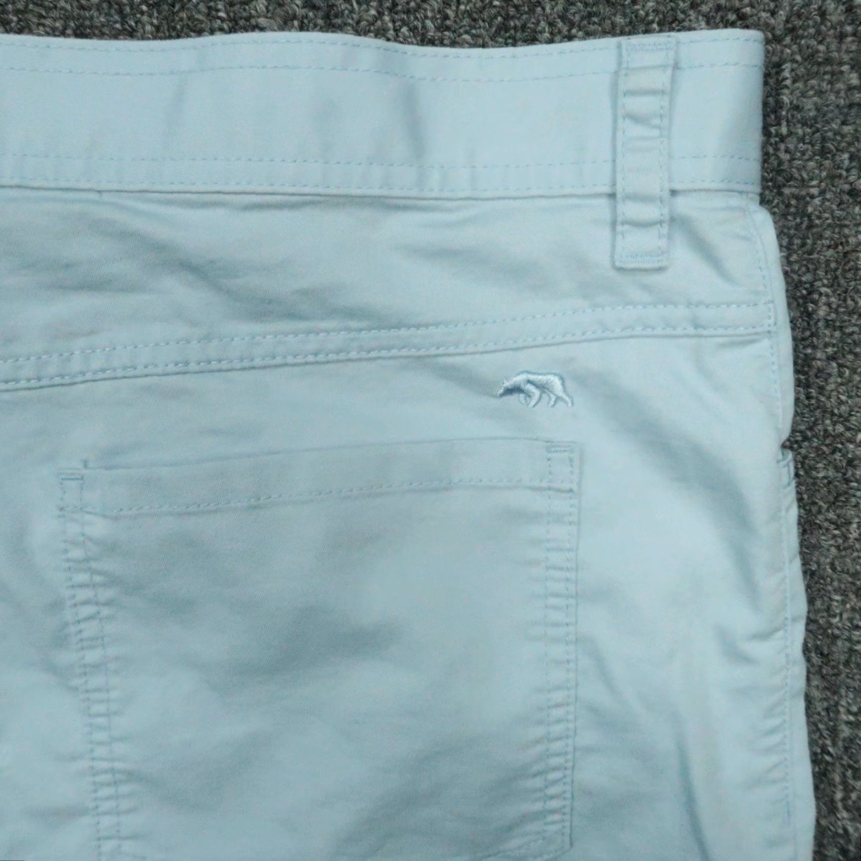 Vintage Onward Reserve Pants Men 40x32 Blue Chino Trousers Stretch Flat Front 5-Pocket Regular Inseam 32 Size US 40 / EU 56 - 6 Thumbnail