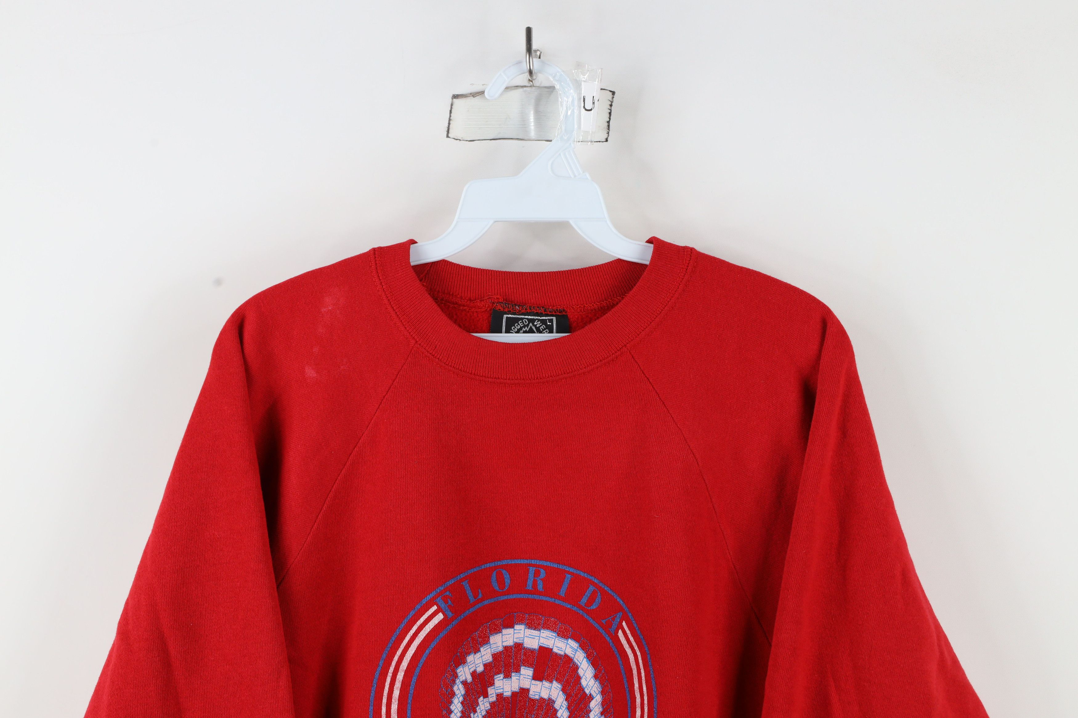 Vintage Vintage 90s Streetwear Florida Beach Club Sweatshirt USA Size L / US 10 / IT 46 - 2 Thumbnail