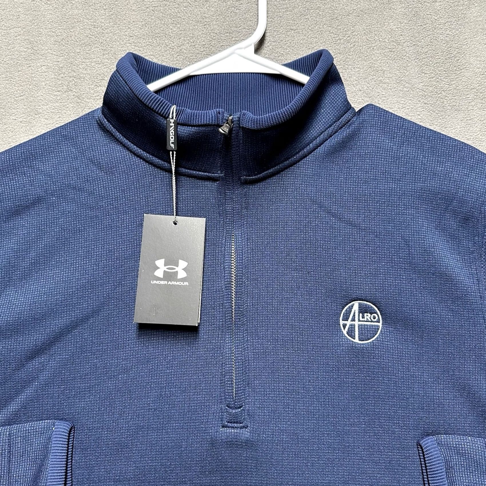 Under Armour Under Armour Pullover Mens Large Navy Blue SweaterFleece Golf Storm Loose Size US L / EU 52-54 / 3 - 3 Thumbnail