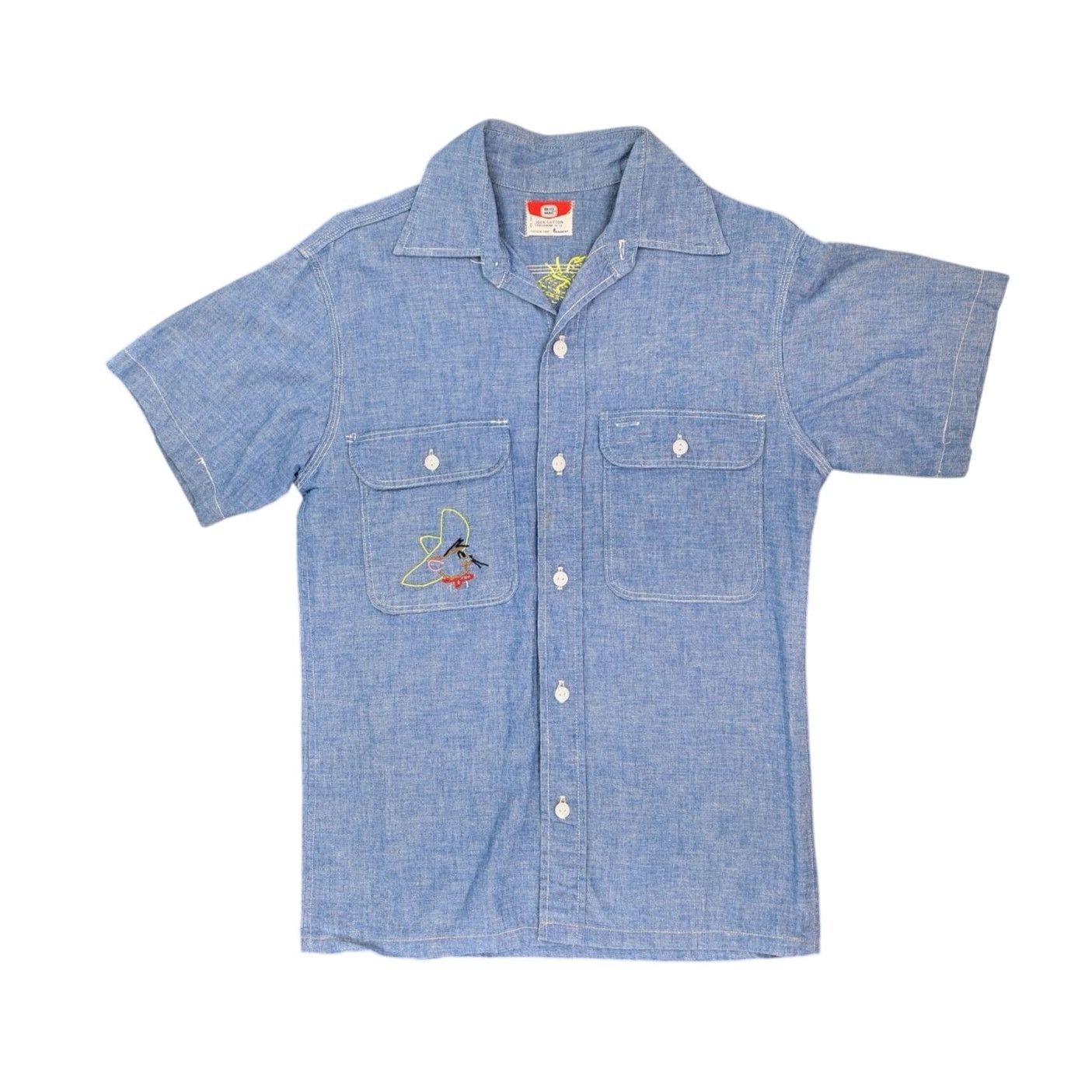 Big Mac Vintage Big Mac Chambray Shirt Speedy Gonzales Embroidery JC Size US S / EU 44-46 / 1 - 1 Thumbnail