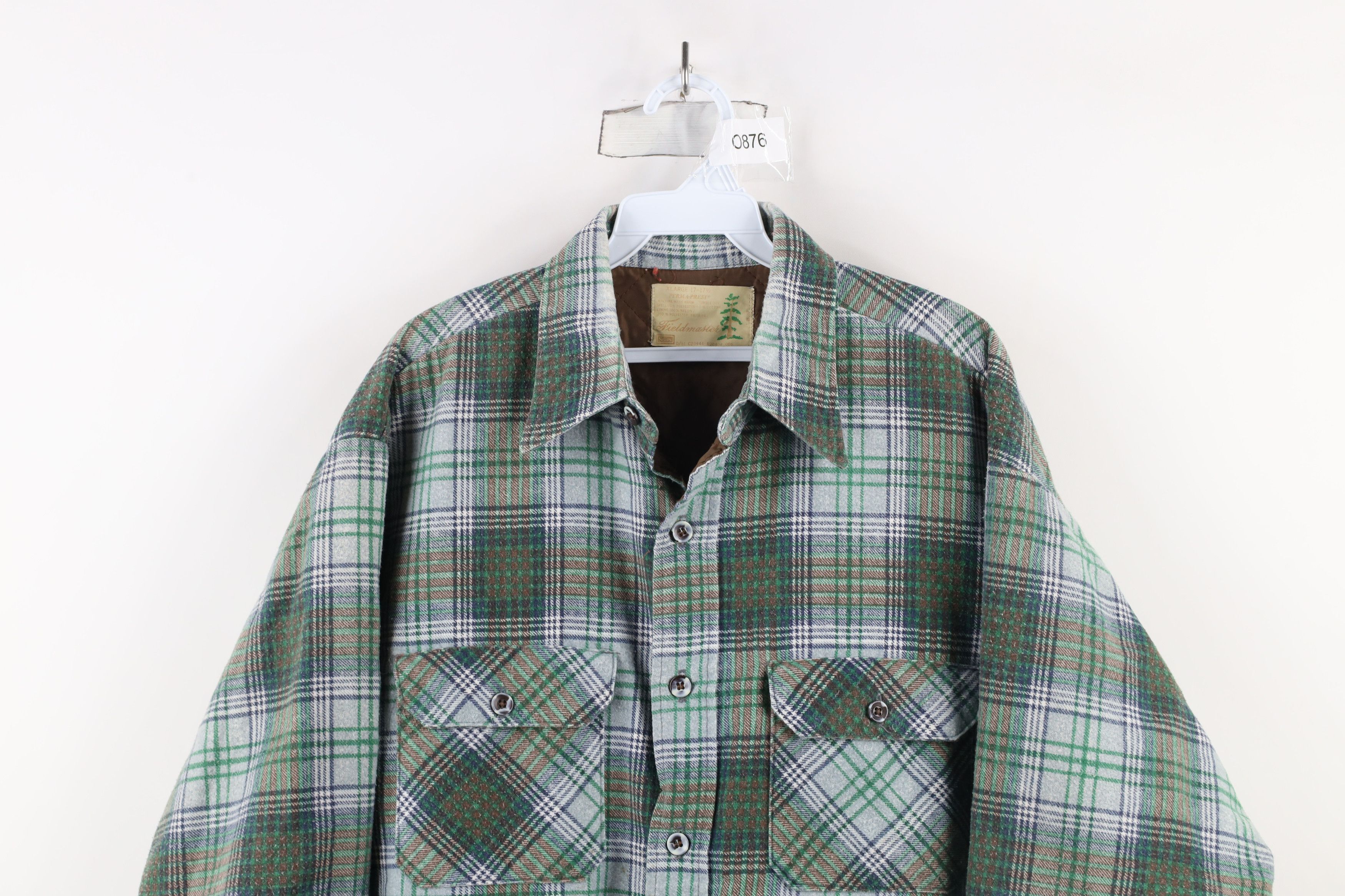 Vintage Vintage 70s Streetwear Flannel Button Shirt Jacket USA Size US XL / EU 56 / 4 - 2 Thumbnail