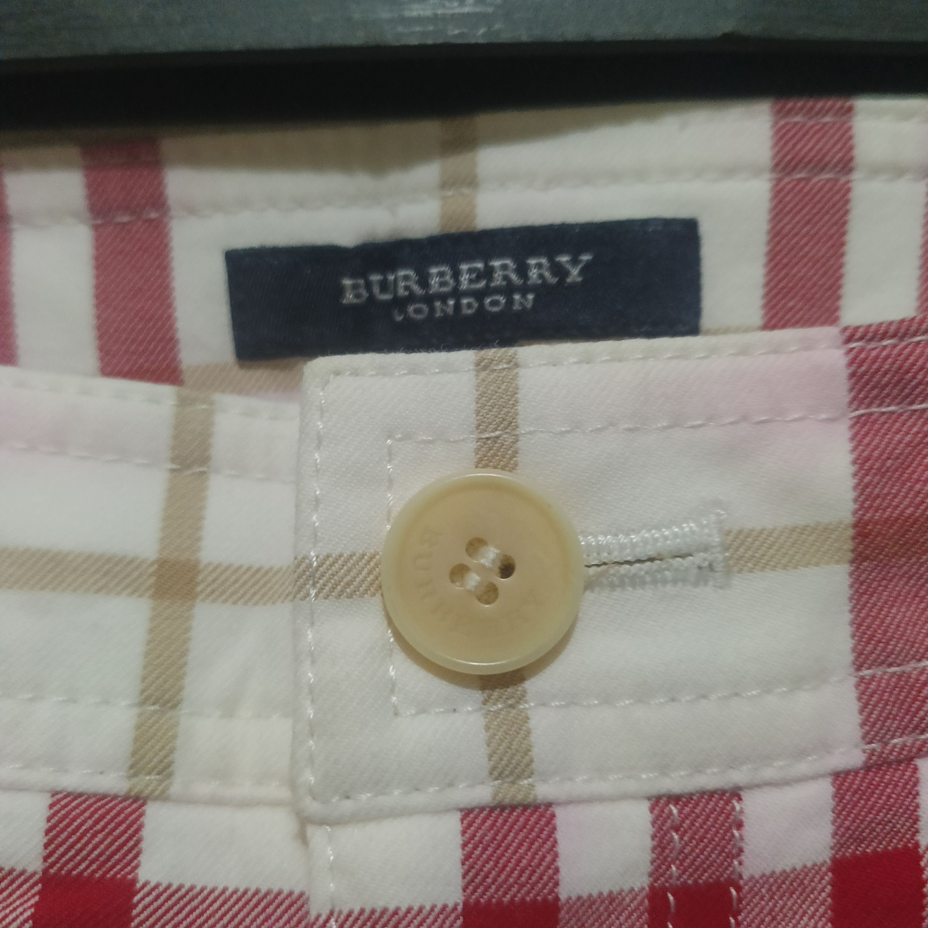Burberry Vintage Rare Burberry Red Nova Check Pants Size 28" / US 6 / IT 42 - 2 Thumbnail