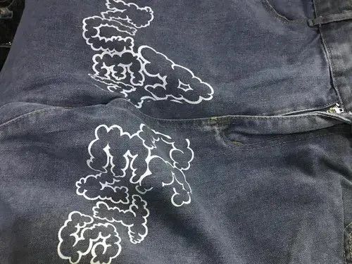 Anime × Japanese Brand × Jean y2k Letter star print jeans Size US 31 - 4 Thumbnail