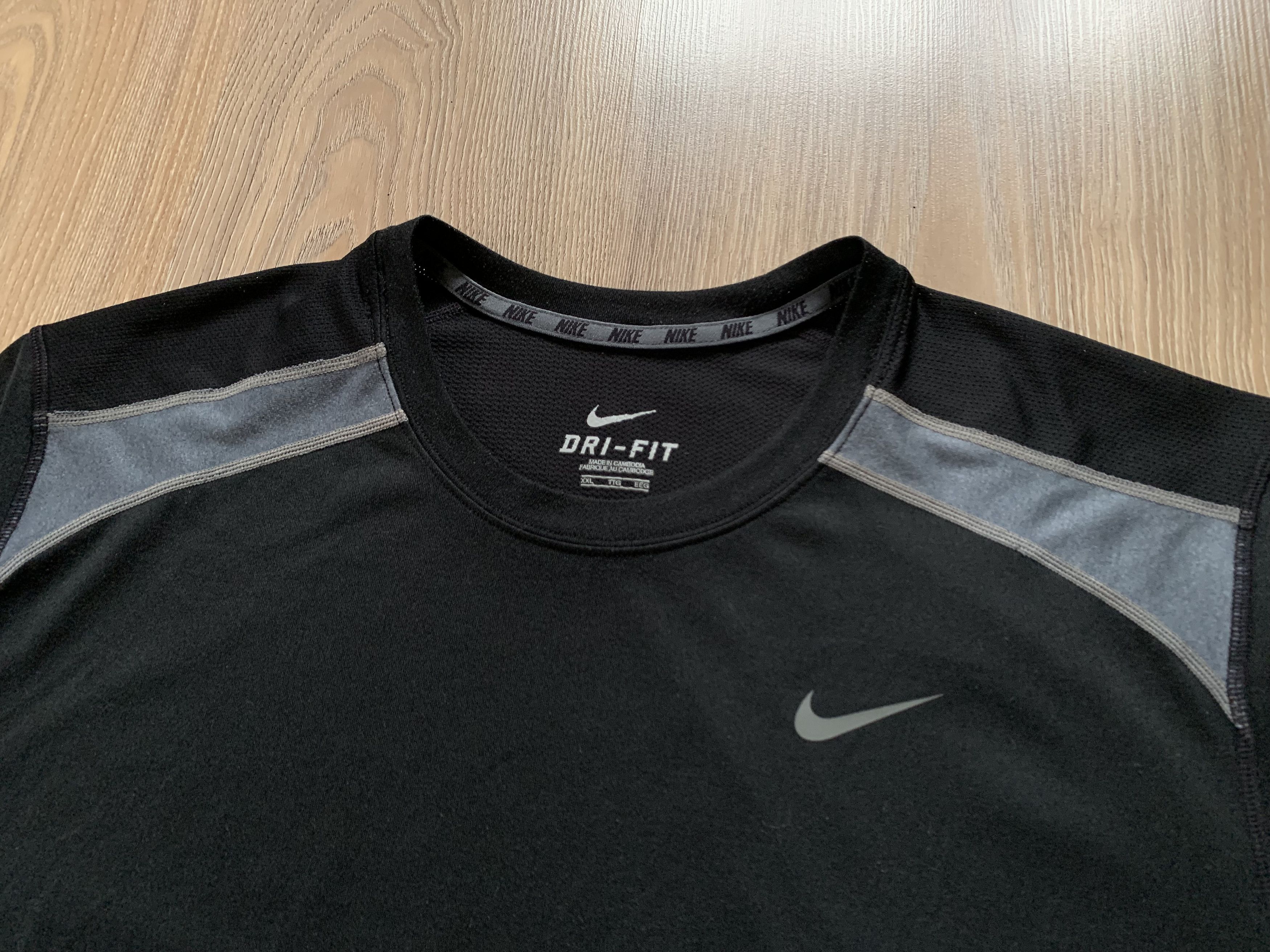 Nike × Vintage Nike Vintage Black Training Long Sleeve Shirt Size US XXL / EU 58 / 5 - 4 Thumbnail