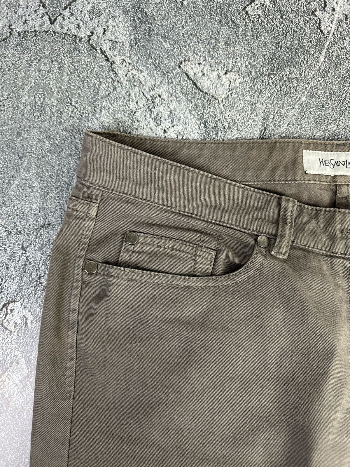 Vintage YSL Yves Saint Laurent 2009 Flared Denim Jeans Size US 32 / EU 48 - 4 Thumbnail
