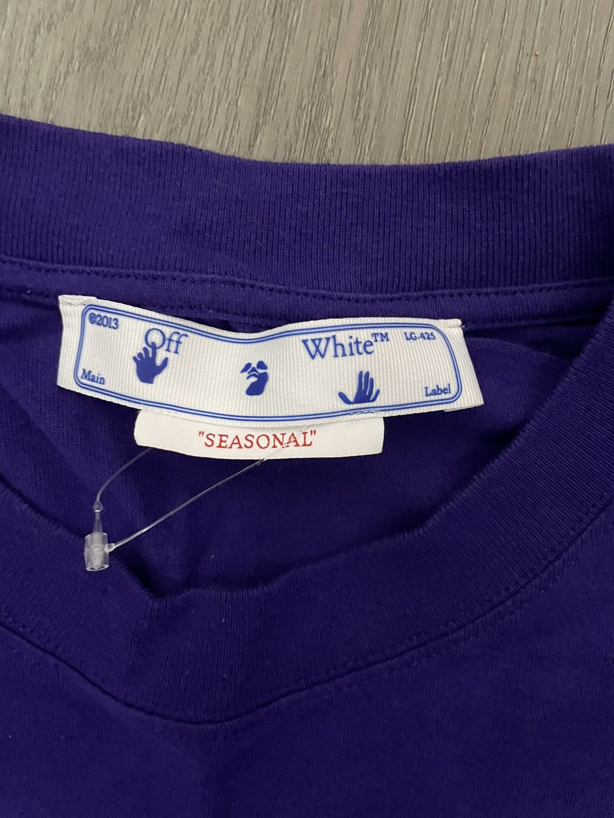 Off-White Purple off-white over-sized t-shirt Size US M / EU 48-50 / 2 - 8 Thumbnail