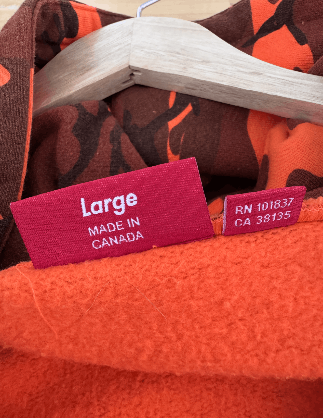 Supreme Supreme Orange Camo Zip Up Hoodie Small Box Logo Size US L / EU 52-54 / 3 - 5 Thumbnail