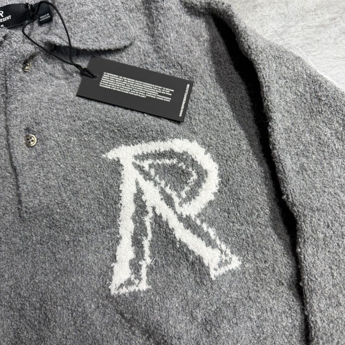 Represent Clo. Represent Initial Boucle Polo - Grey Medium Size US M / EU 48-50 / 2 - 2 Thumbnail