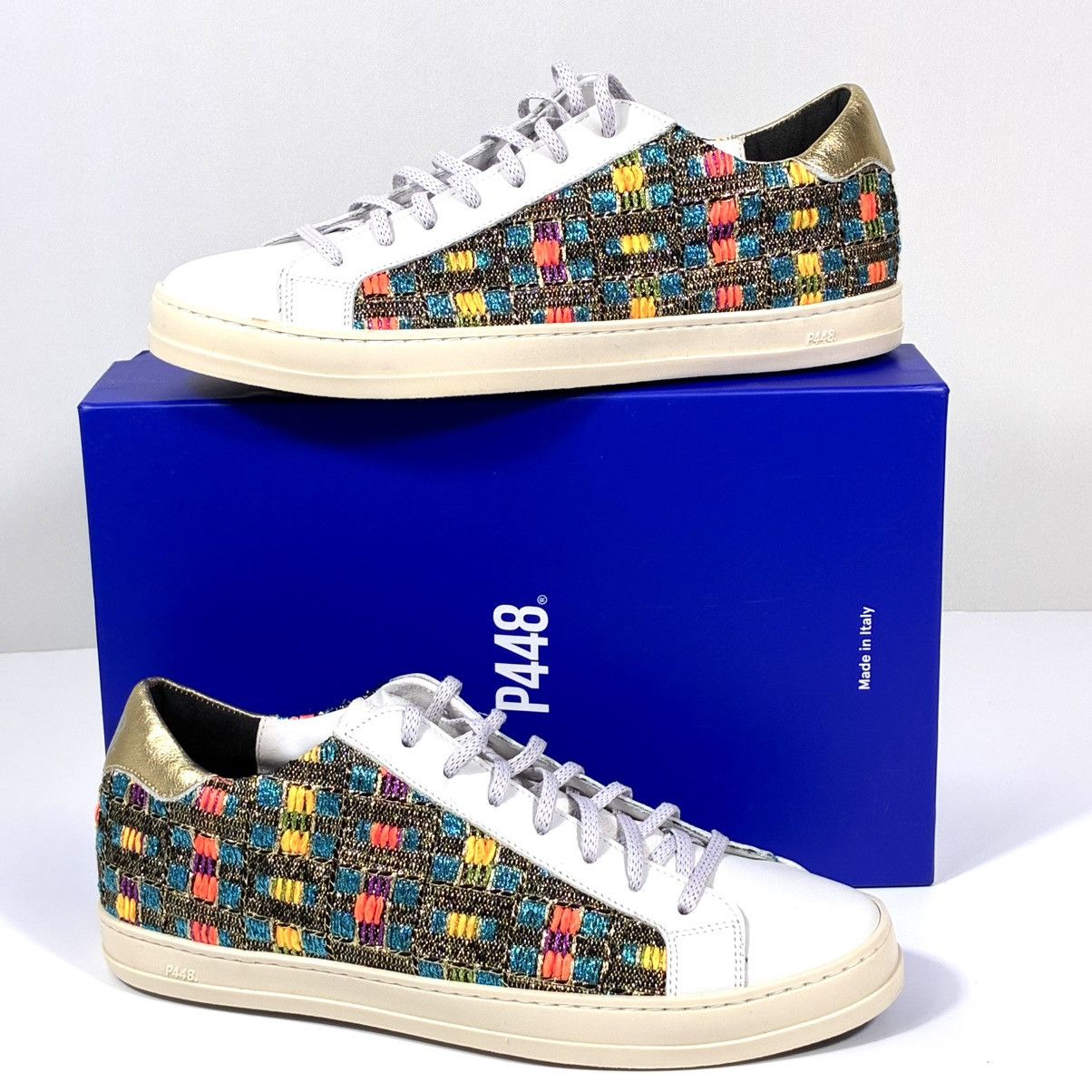 P448 P448 John Malhia Sneakers White Mal Multicolor EU 41 NEW Size US 11 / IT 41 - 2 Thumbnail