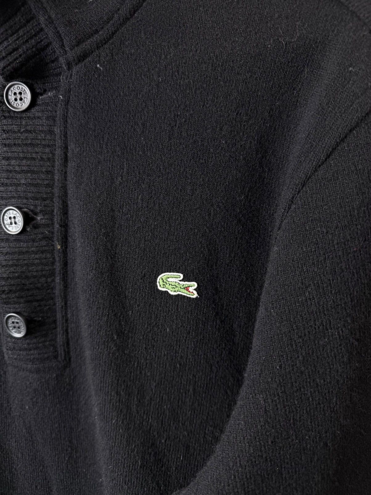 Lacoste Vintage Lacoste Cardigan Sweater Buttons Up Size US L / EU 52-54 / 3 - 3 Thumbnail